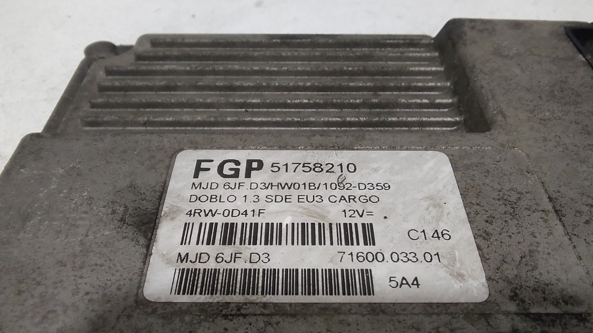 Centralina motore FIAT Dobl 2 Serie