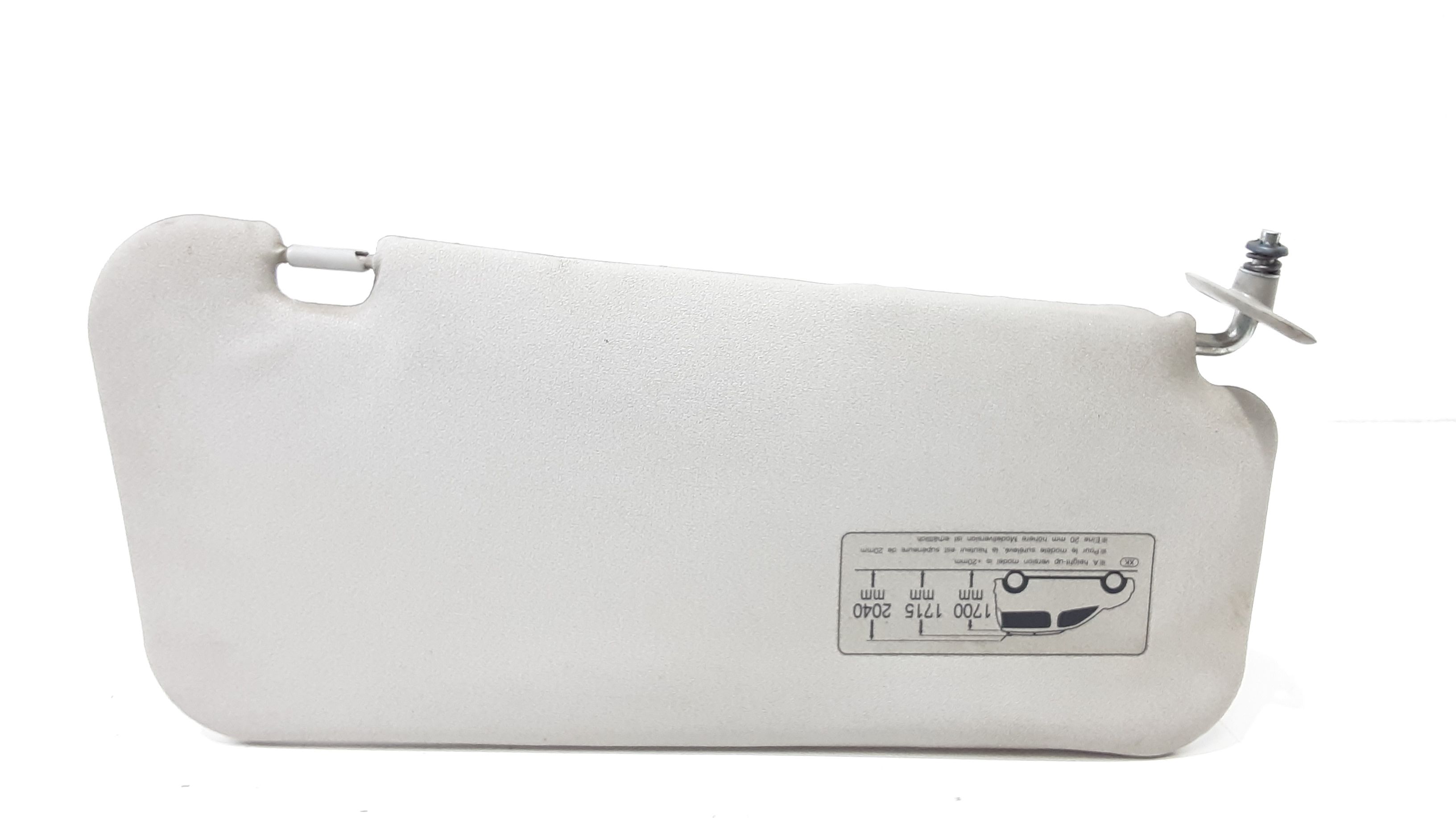 Parasole aletta anteriore Lato Guida TOYOTA Yaris Verso 2 Serie