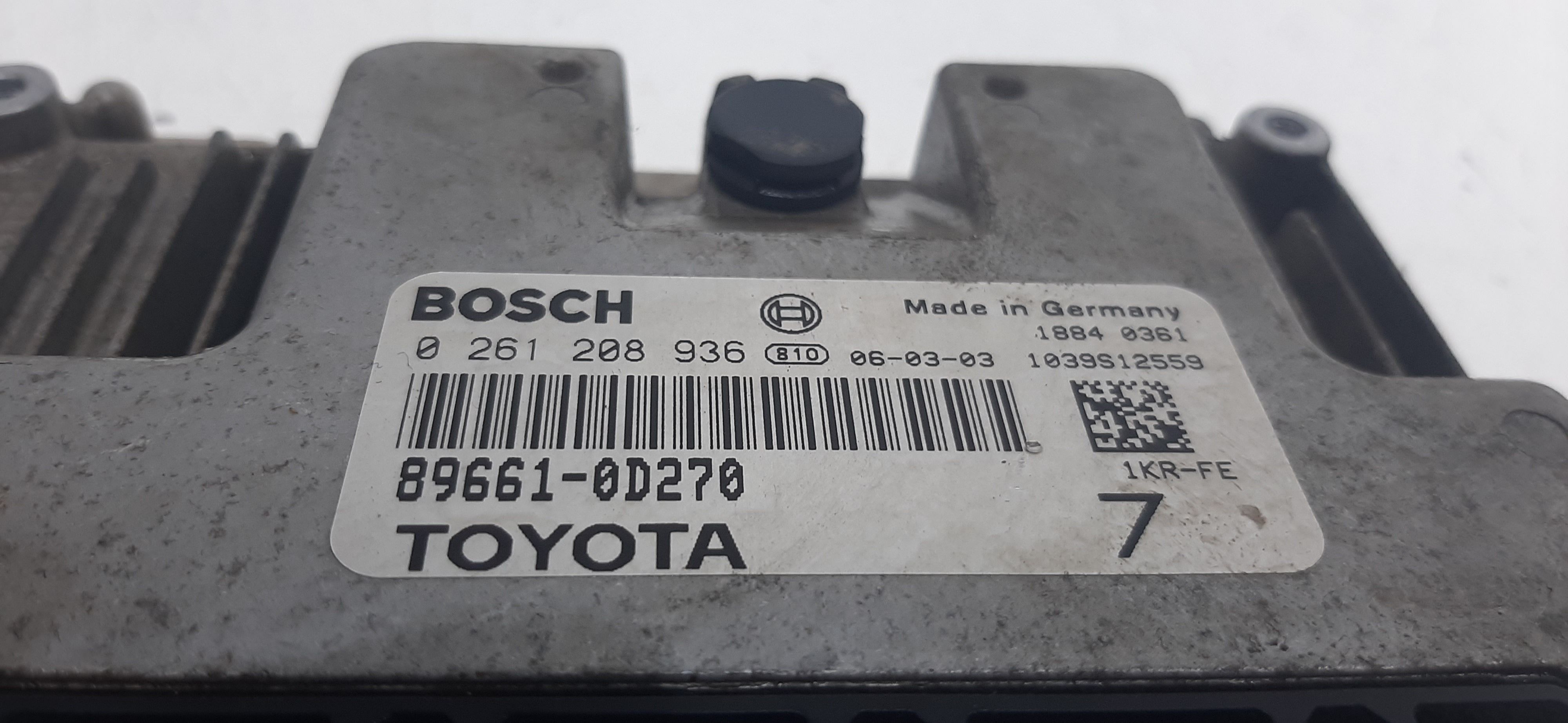 Centralina motore TOYOTA Yaris 3 Serie