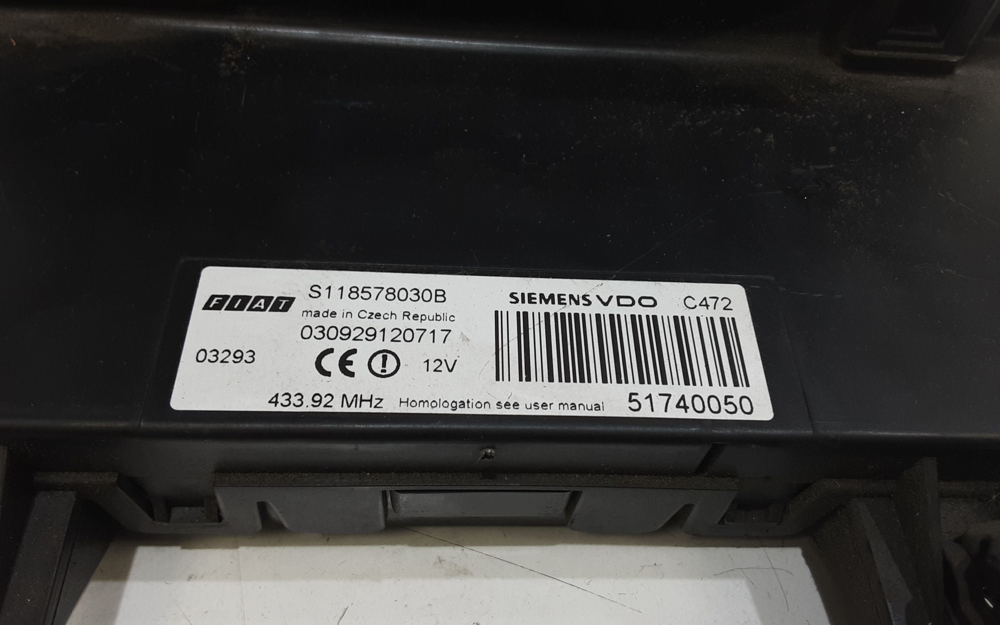 Kit chiave FIAT Panda 2 Serie