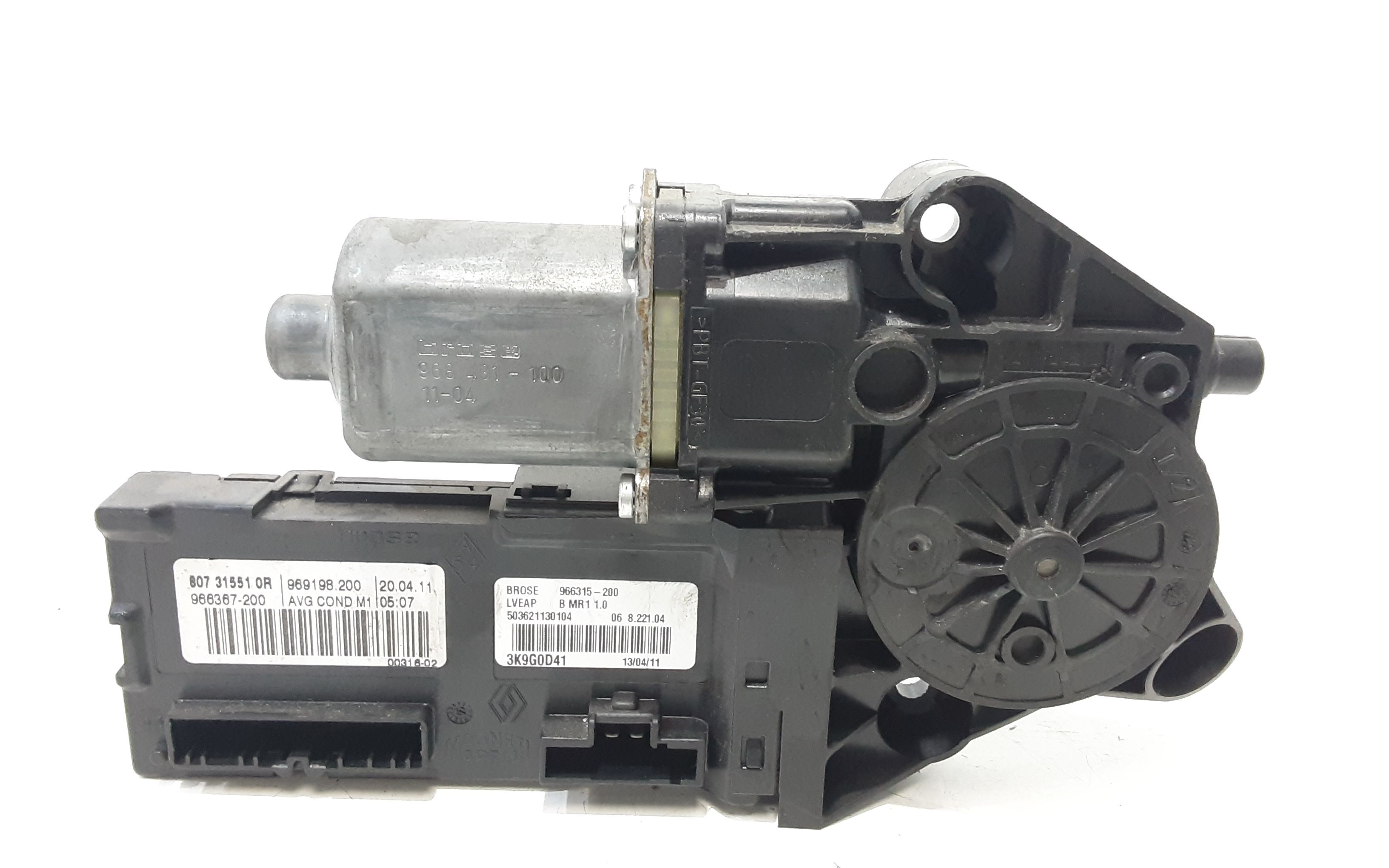 Motorino Alzavetro anteriore Sinistro RENAULT Megane Serie (08>12)