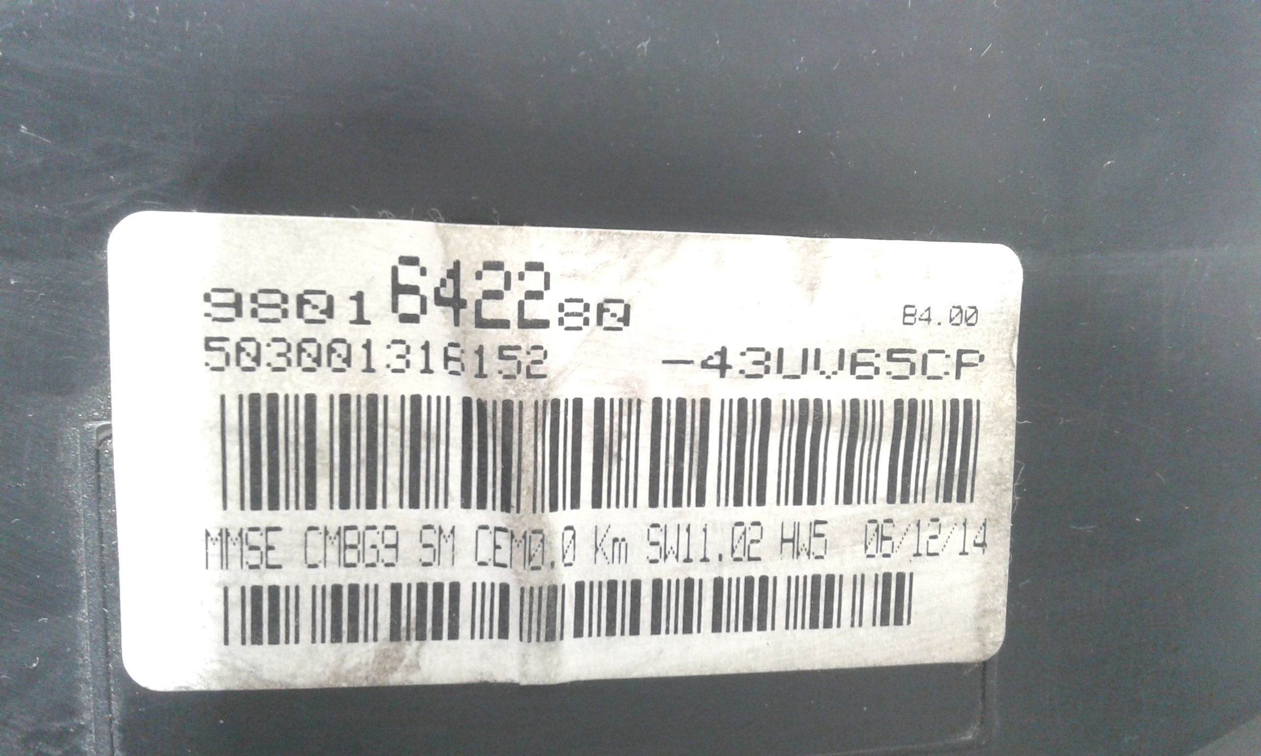 Quadro Strumenti PEUGEOT Partner 3 Serie