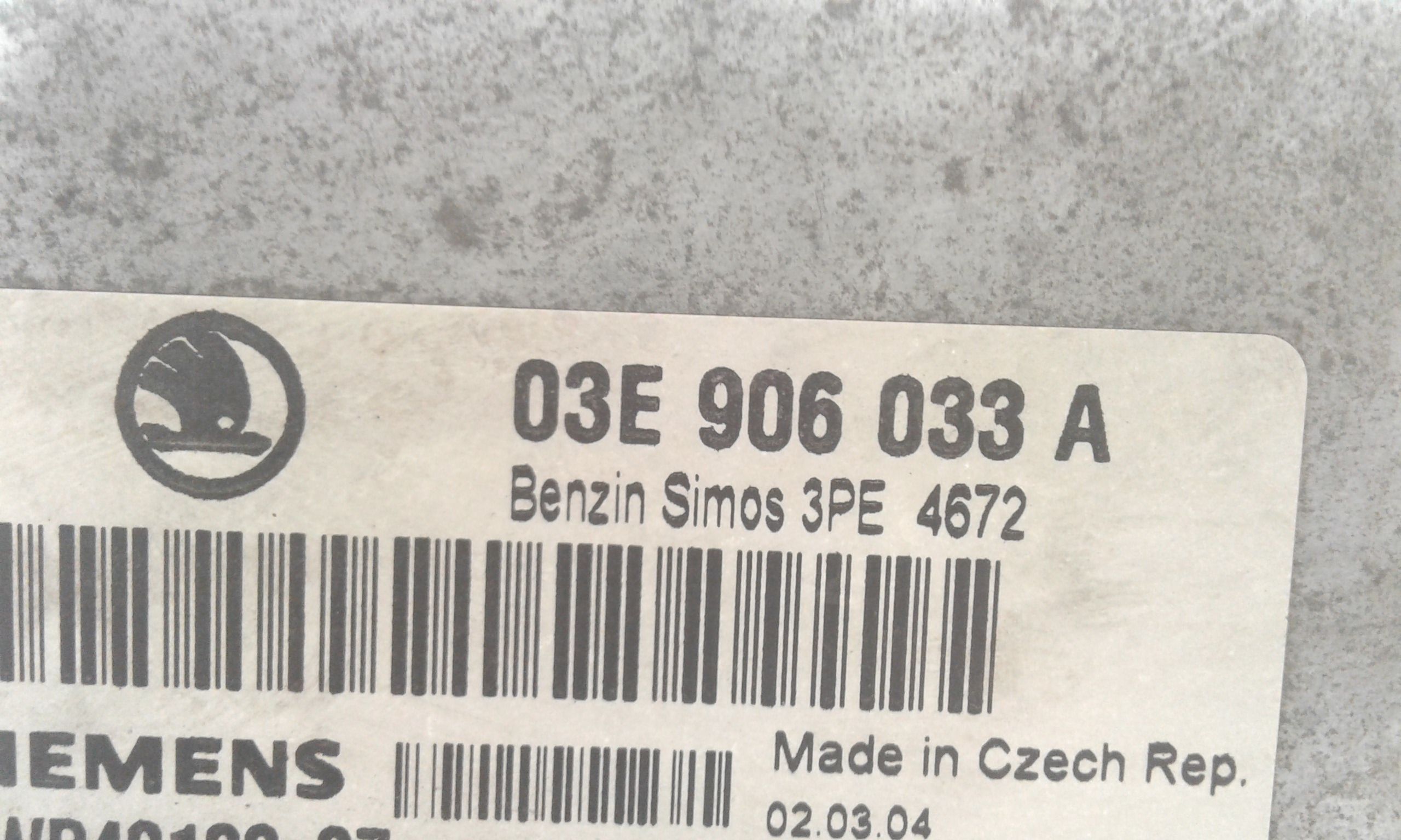 Centralina motore SKODA Fabia Berlina 1 Serie