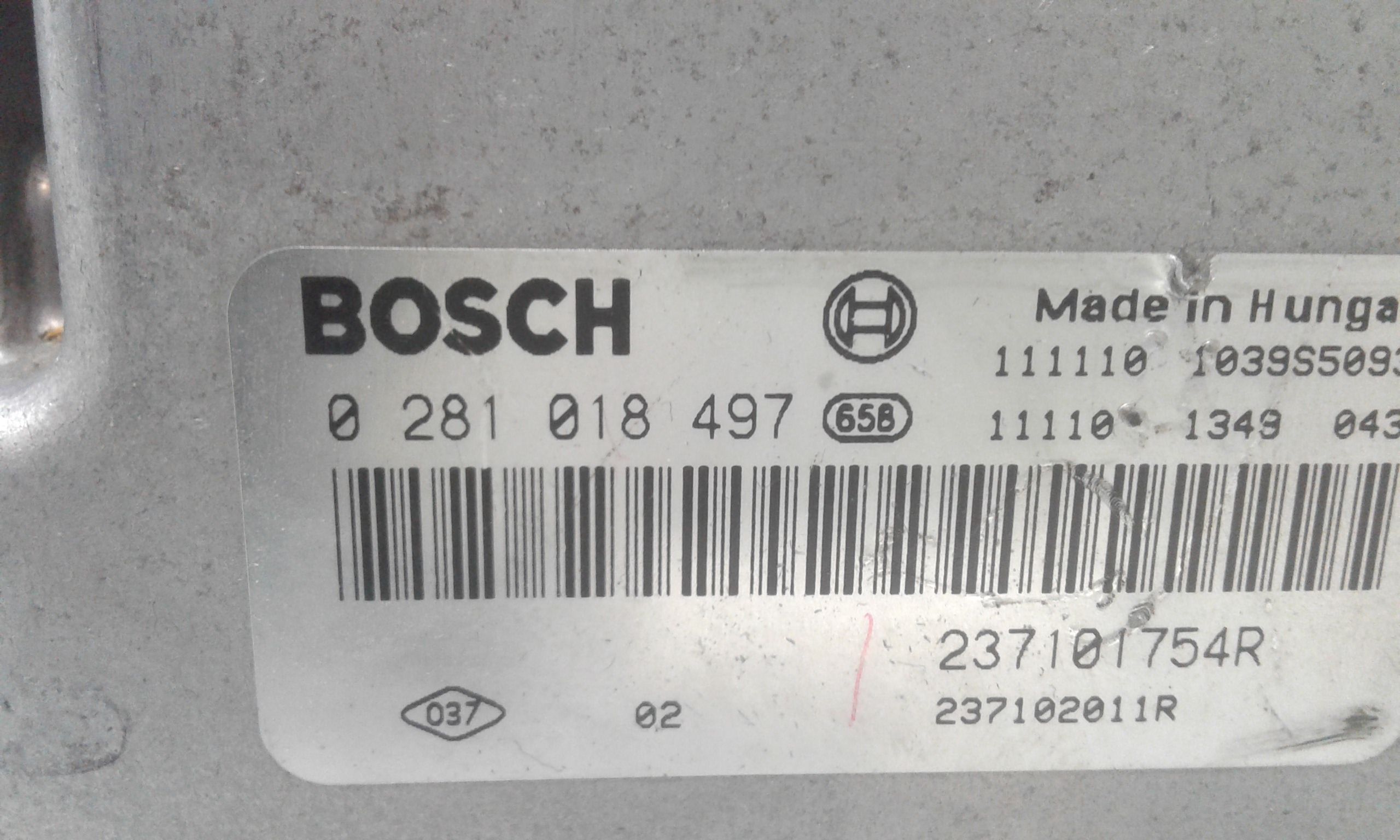 Centralina motore RENAULT Trafic Furgone 2 Serie