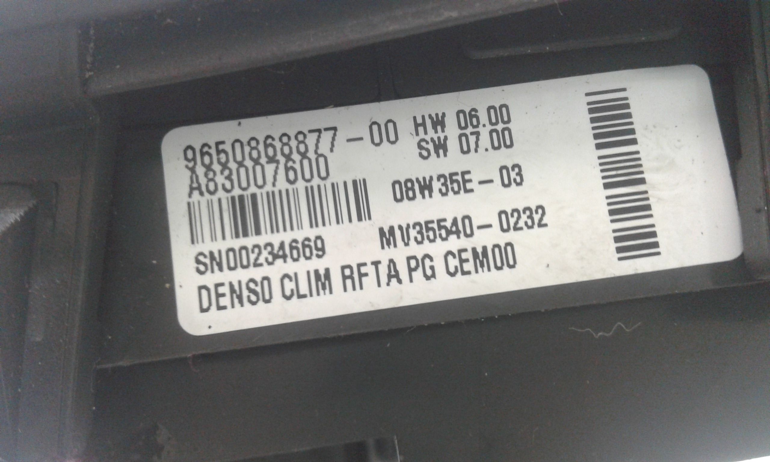 Comandi Clima CITROEN C4 Picasso 1 Serie