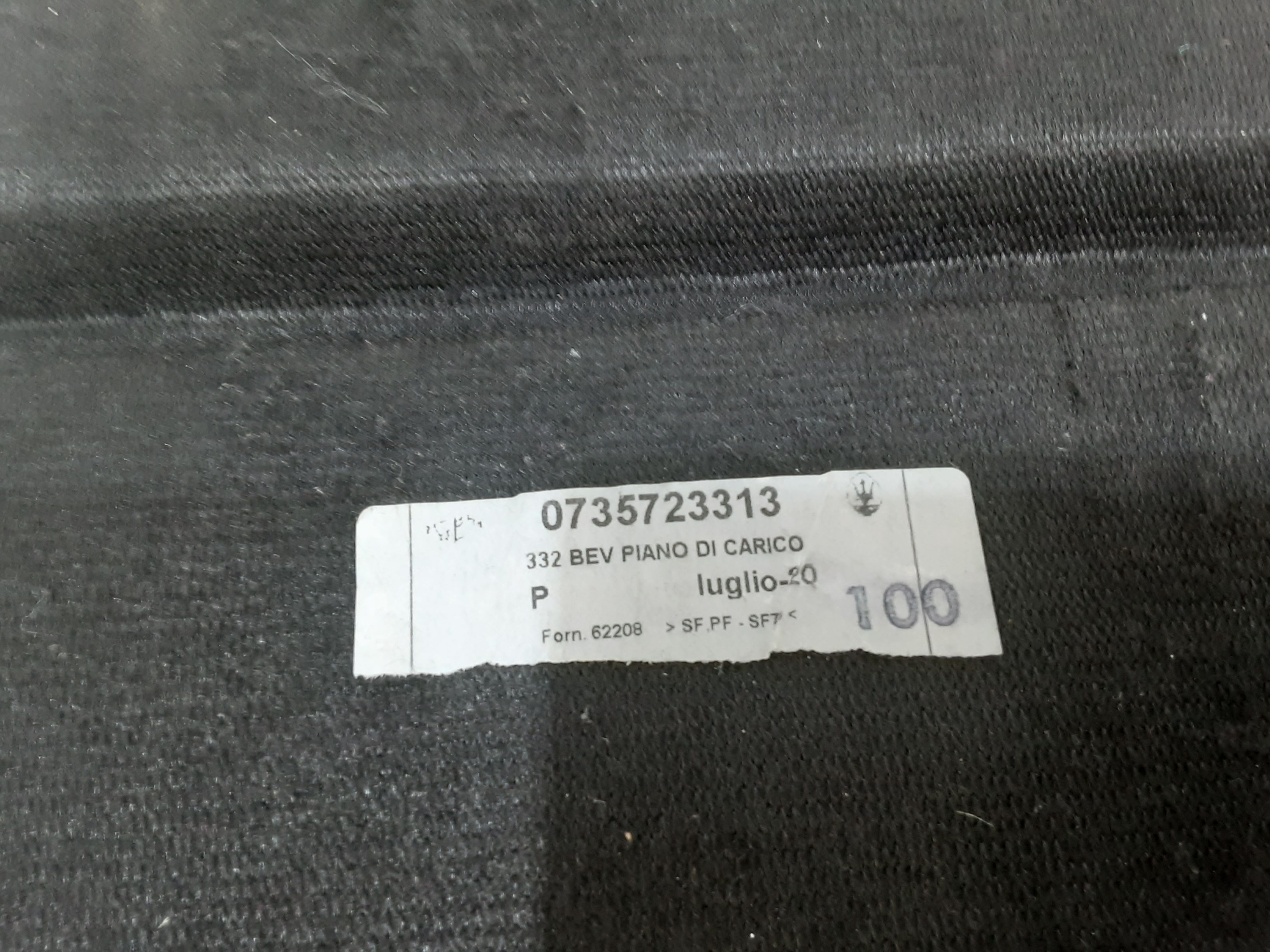 Tappeto vano baule FIAT 500 Serie Elettrica (20>)