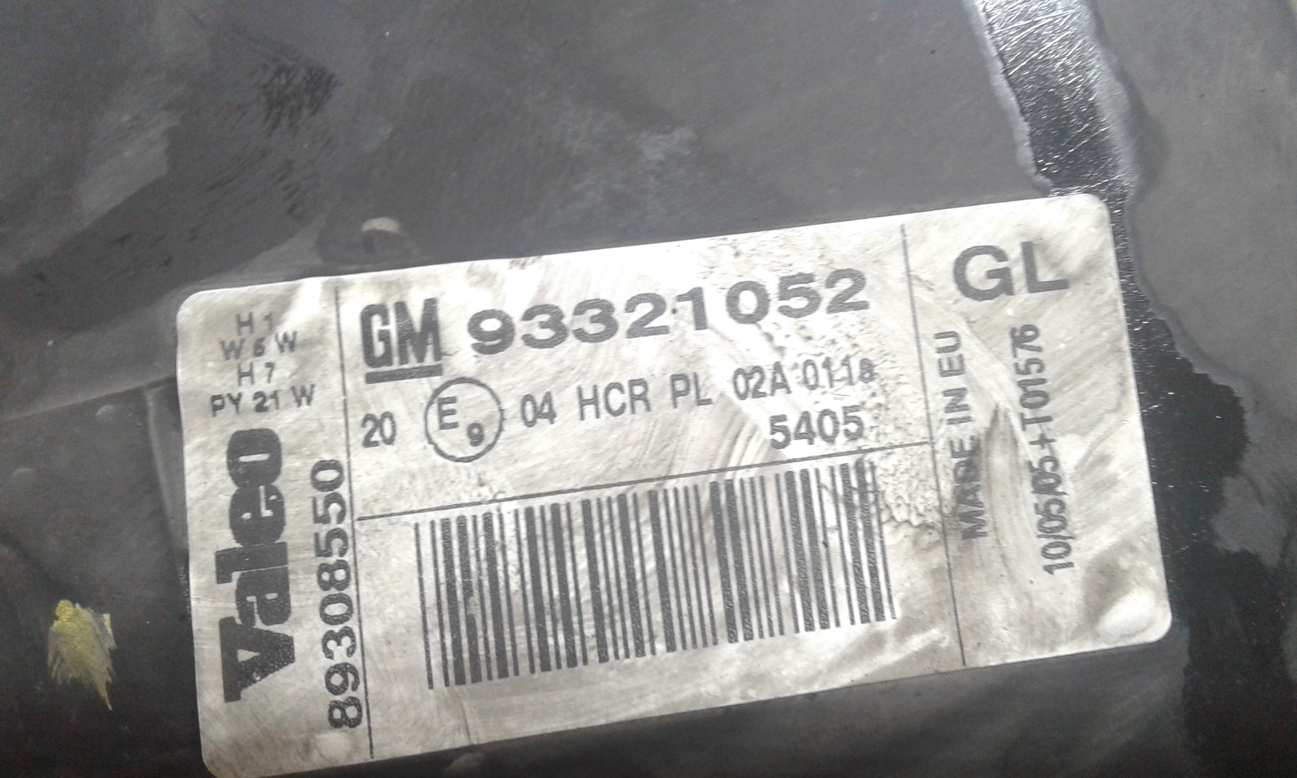 Faro anteriore Sinistro Guida OPEL Meriva 1 Serie