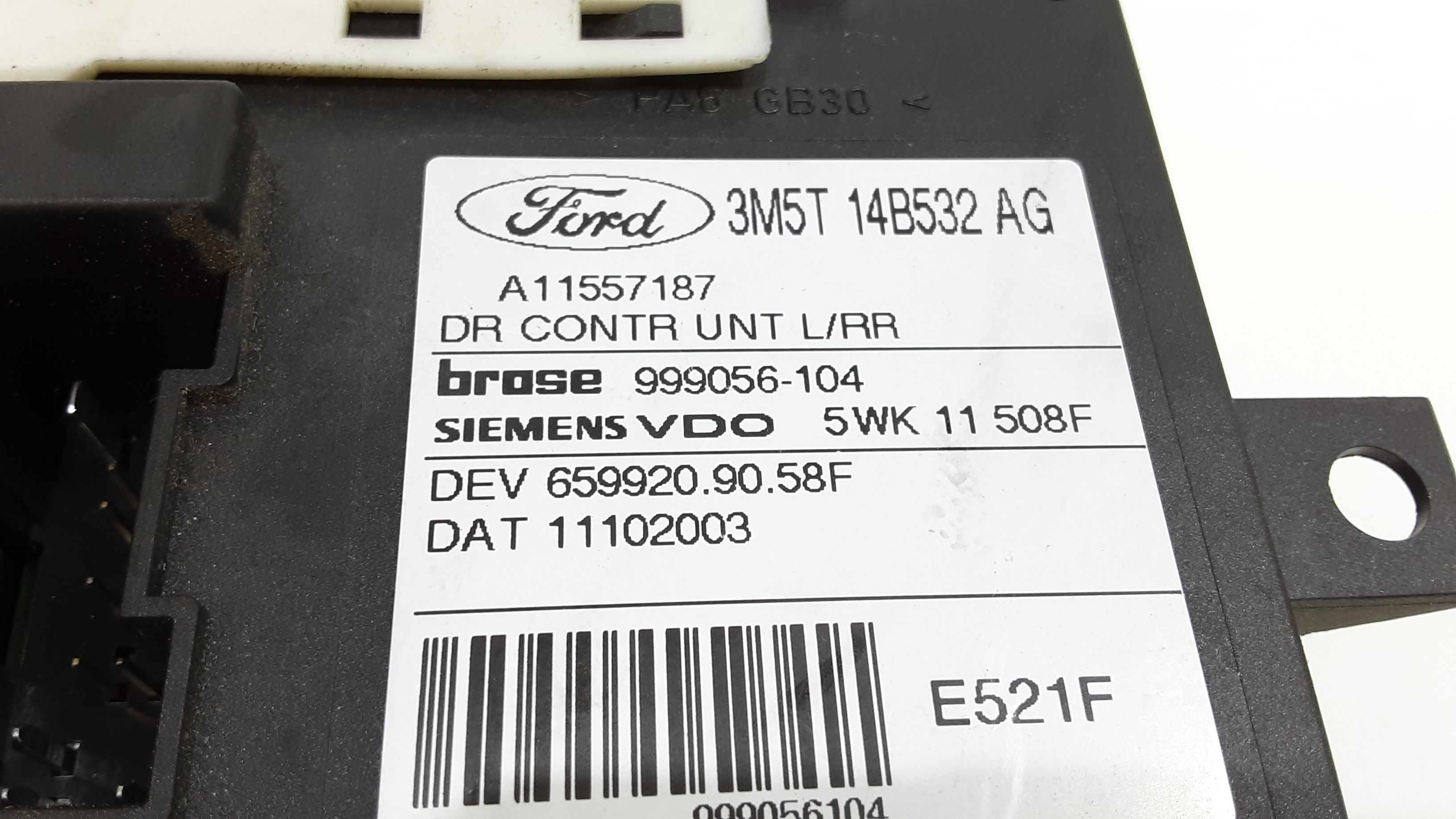 Motorino Alzavetro posteriore Sinistro FORD C - Max Serie (03>07)