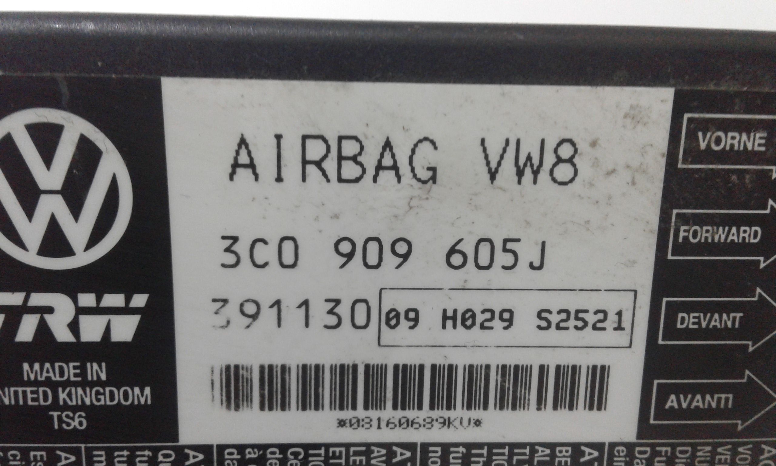 Centralina Airbag VOLKSWAGEN Passat Berlina 4 Serie