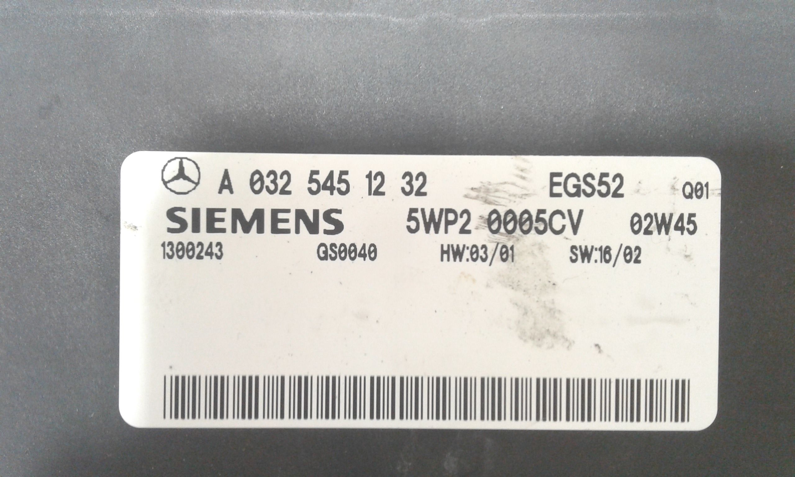 Centralina Cambio MERCEDES Classe C S. Wagon W203 2 Serie