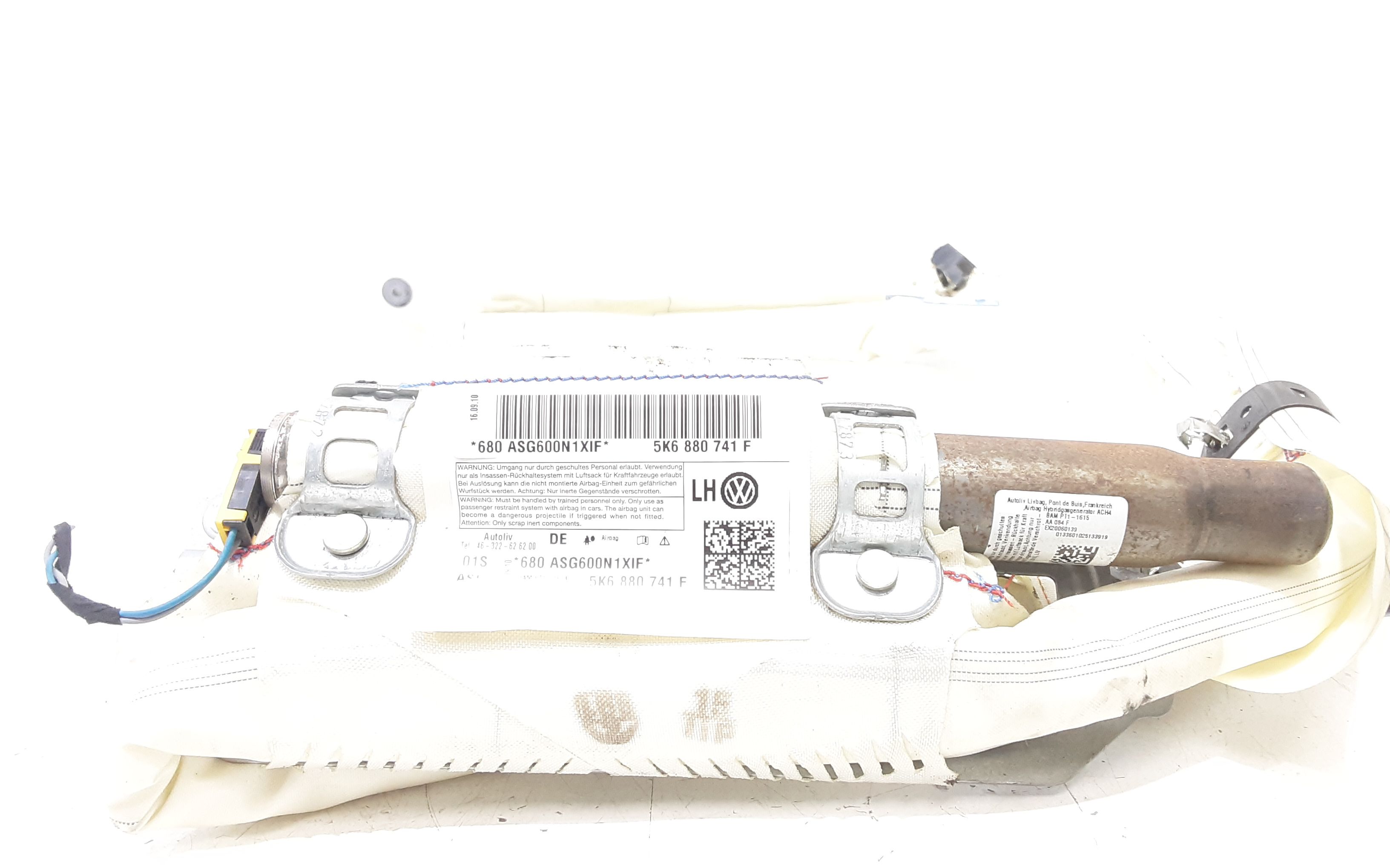 Airbag a tendina laterale Sinistro Guida VOLKSWAGEN Golf 6 Berlina (08>12)