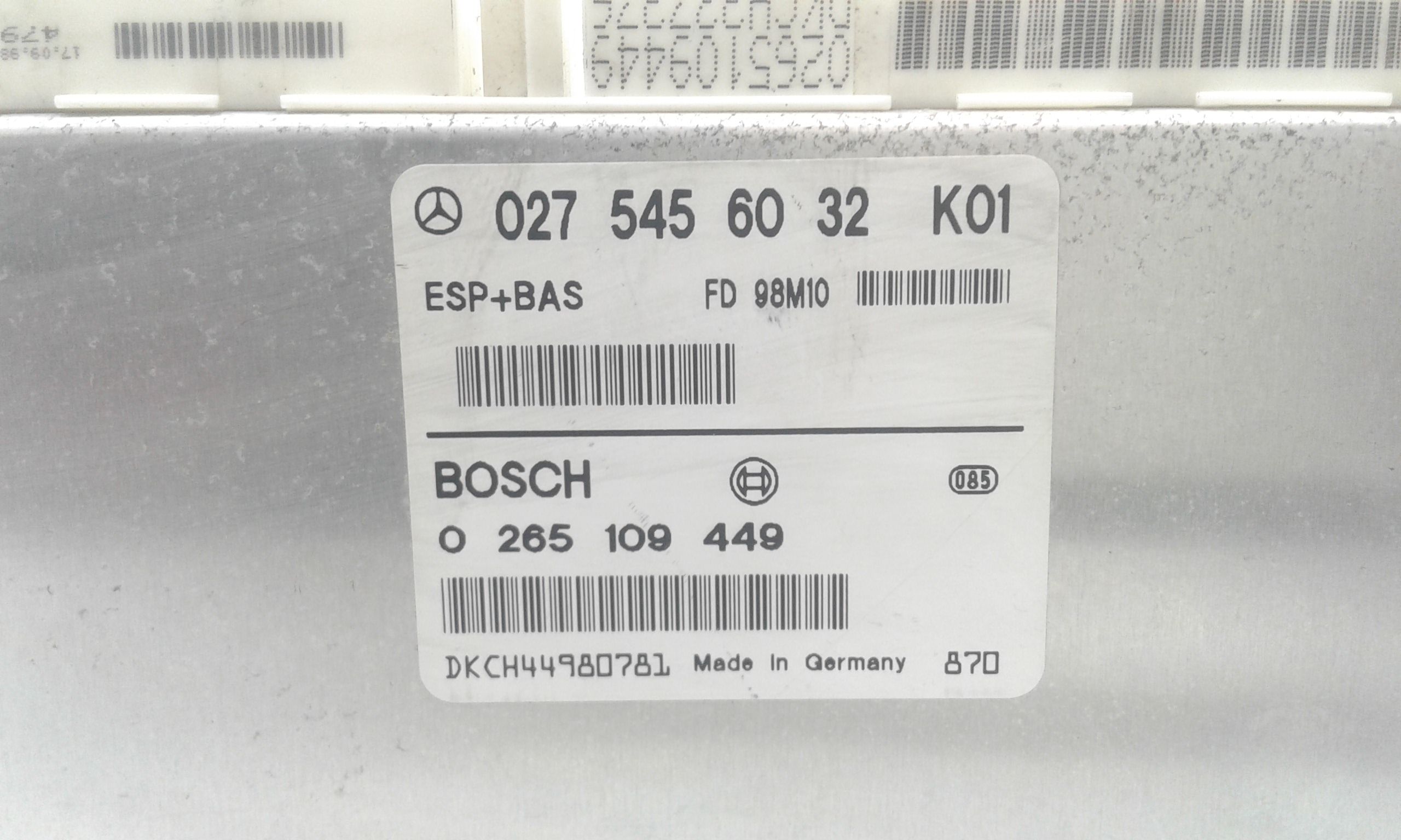 ESP MERCEDES Classe A W168 1 Serie