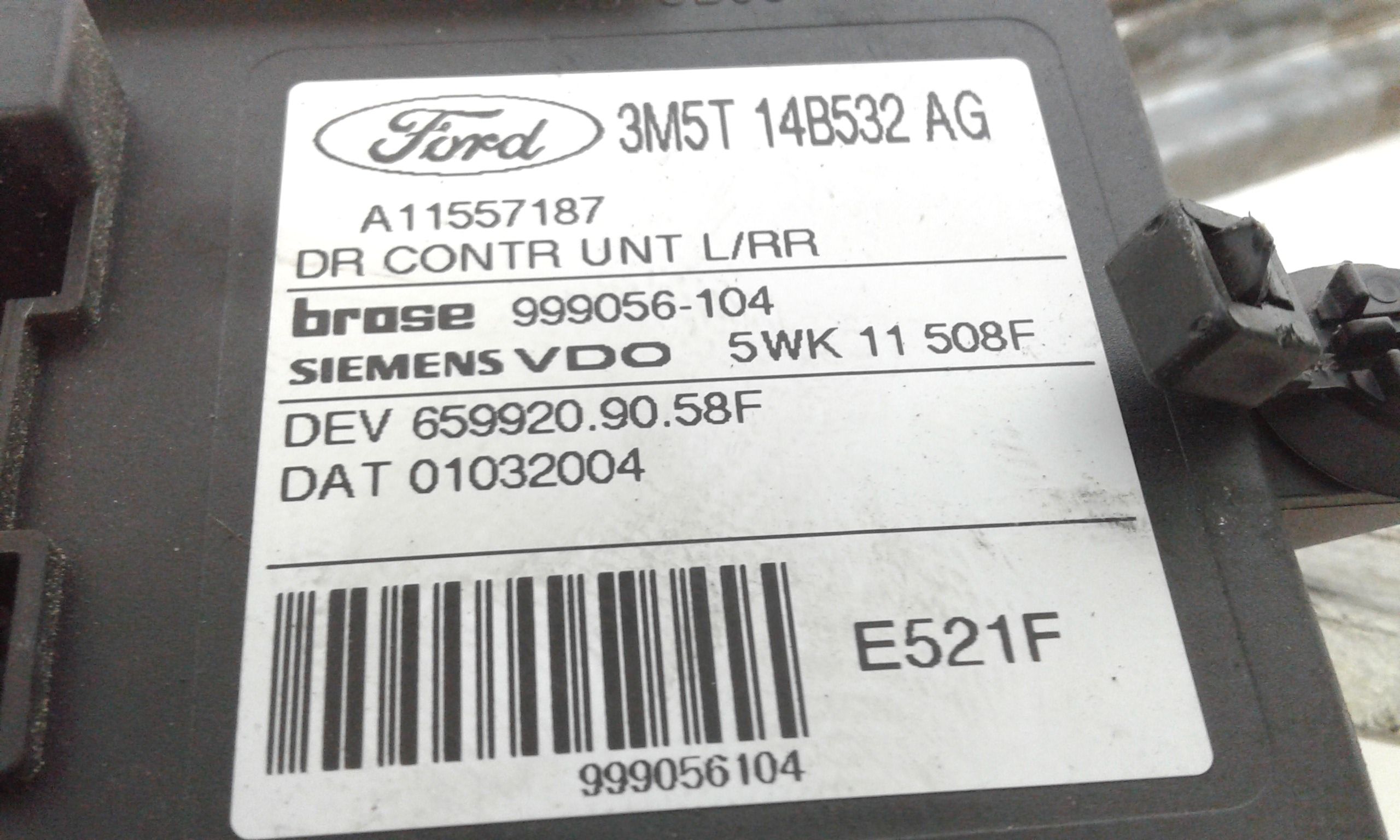 Cremagliera posteriore sinistra guida FORD C - Max Serie (03>07)