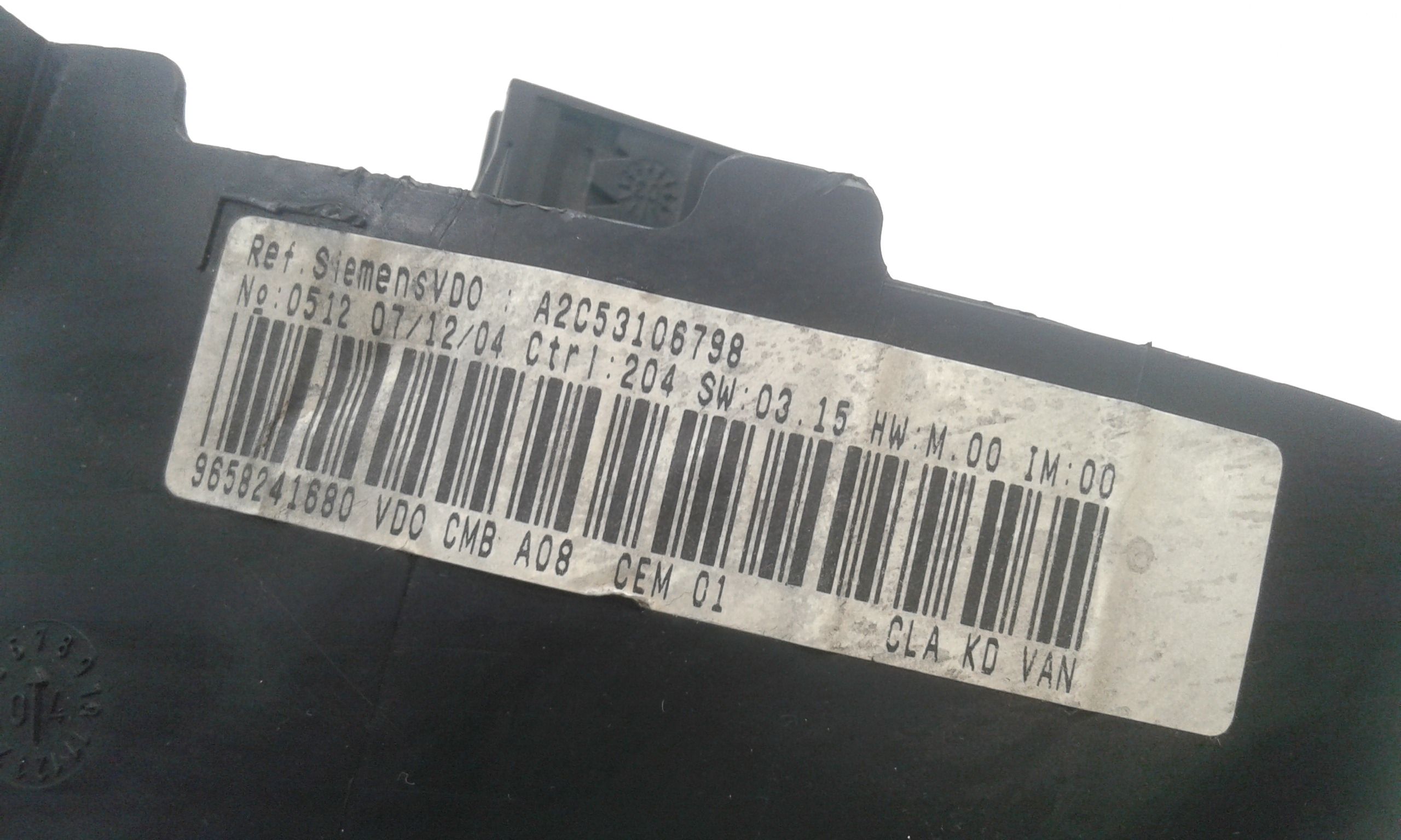 Quadro Strumenti PEUGEOT 1007 1 Serie