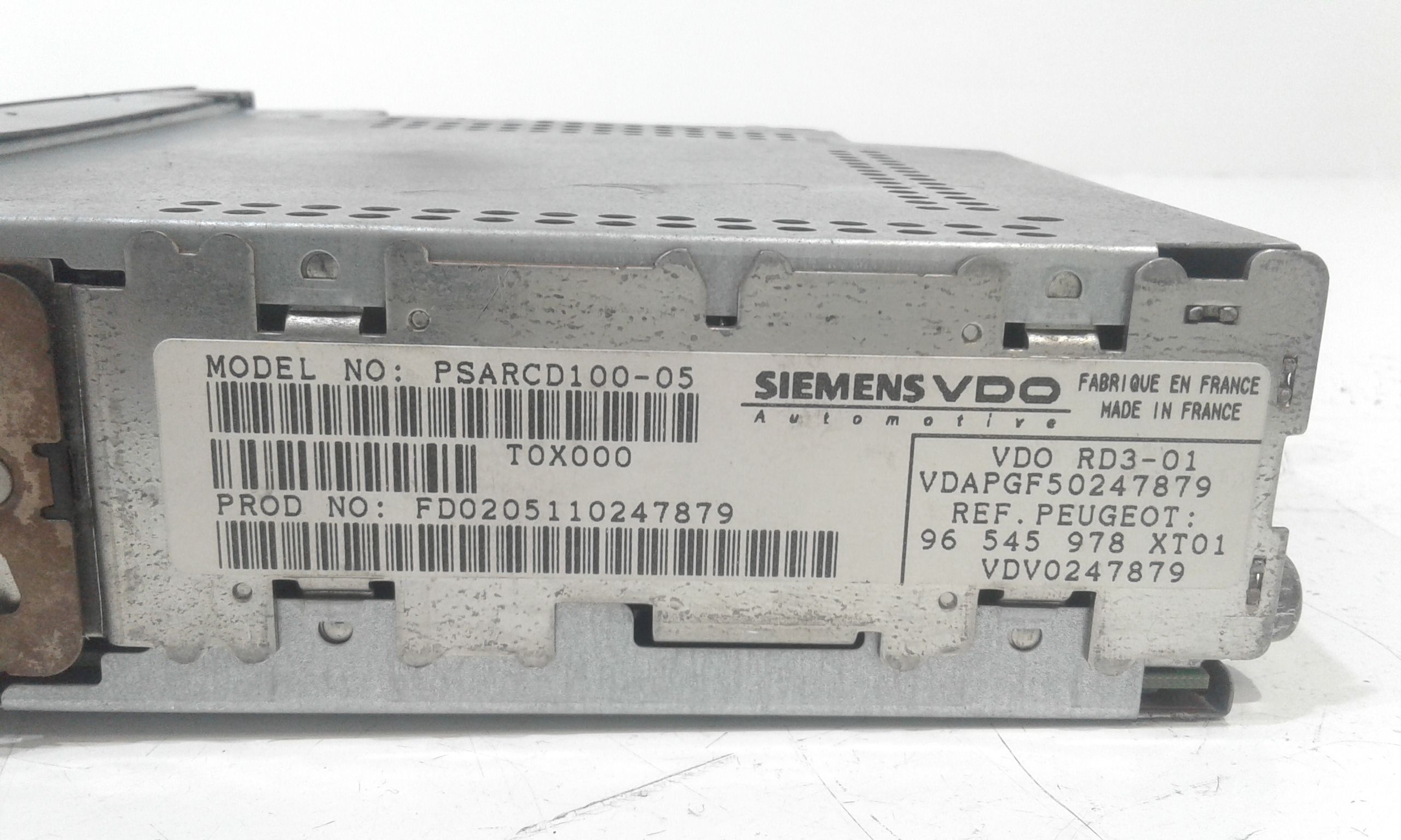 Autoradio PEUGEOT 1007 1 Serie