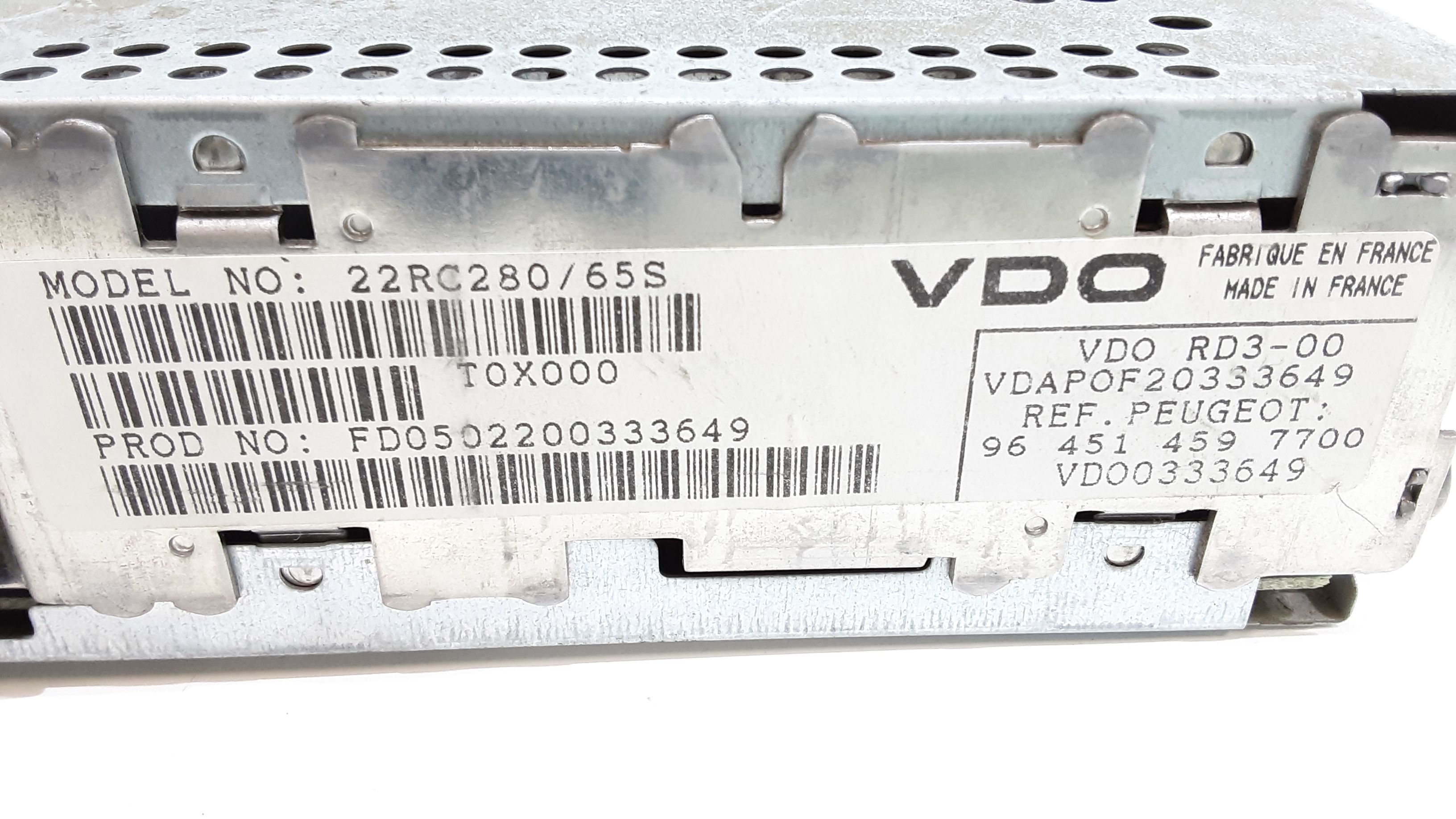 Autoradio PEUGEOT 307 Berlina