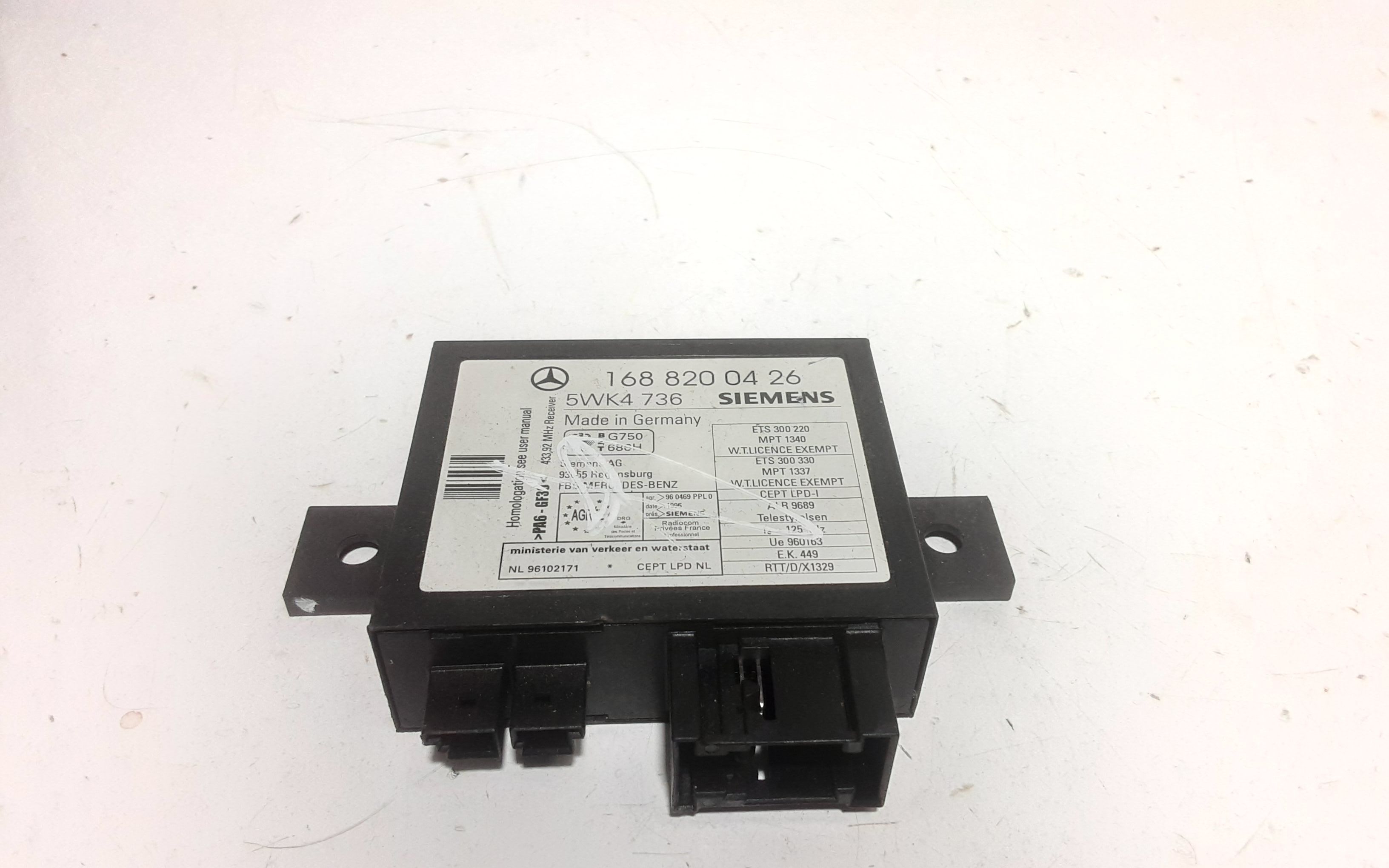 Centralina immobilizer MERCEDES Classe A W168 2 Serie