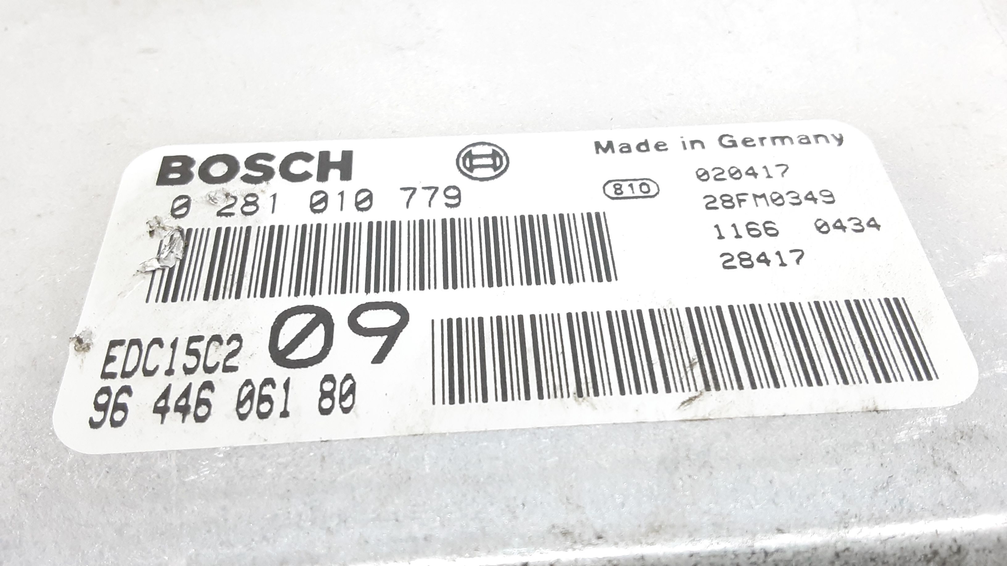 Centralina motore PEUGEOT 307 Berlina