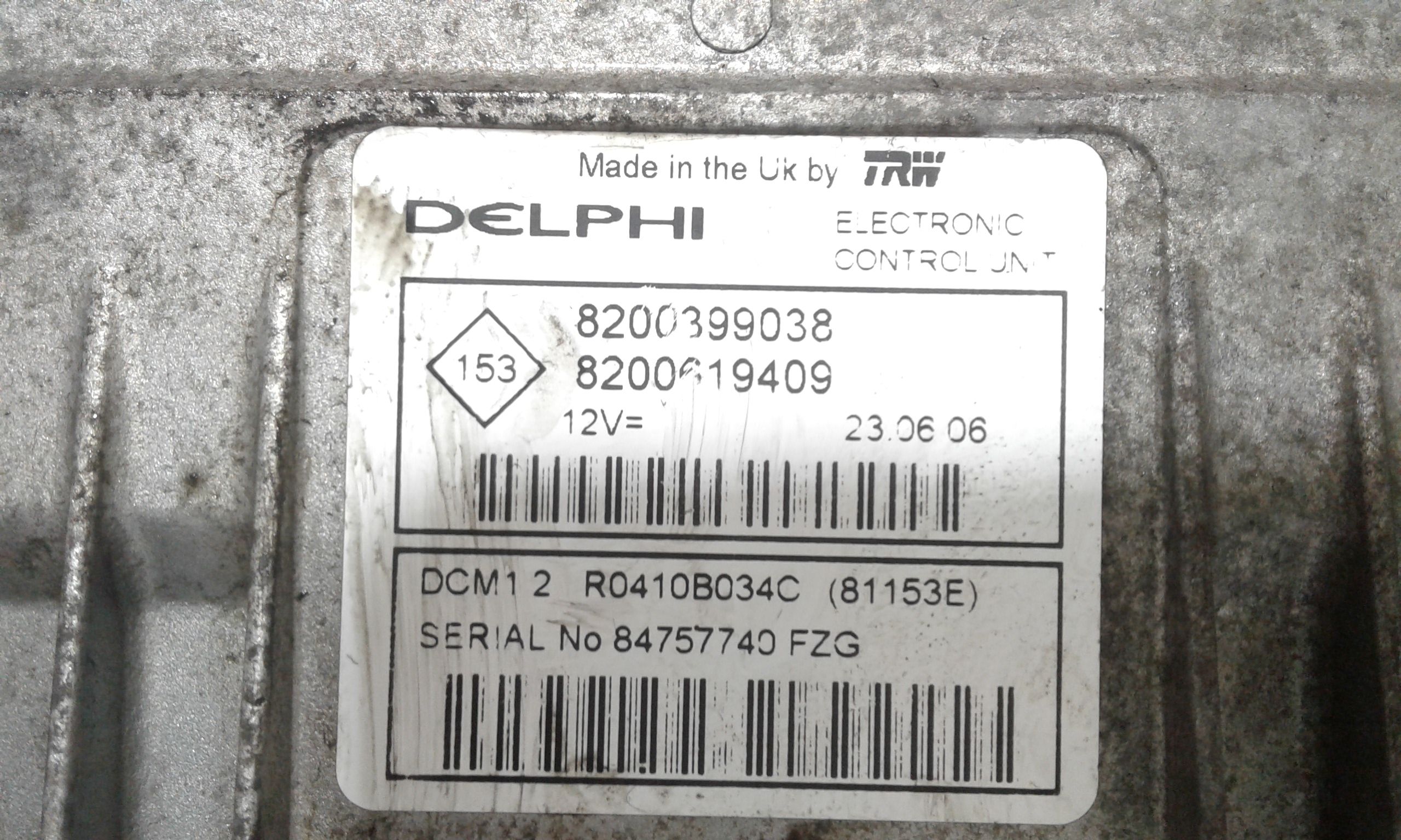 Centralina motore RENAULT Clio Serie (04>08)