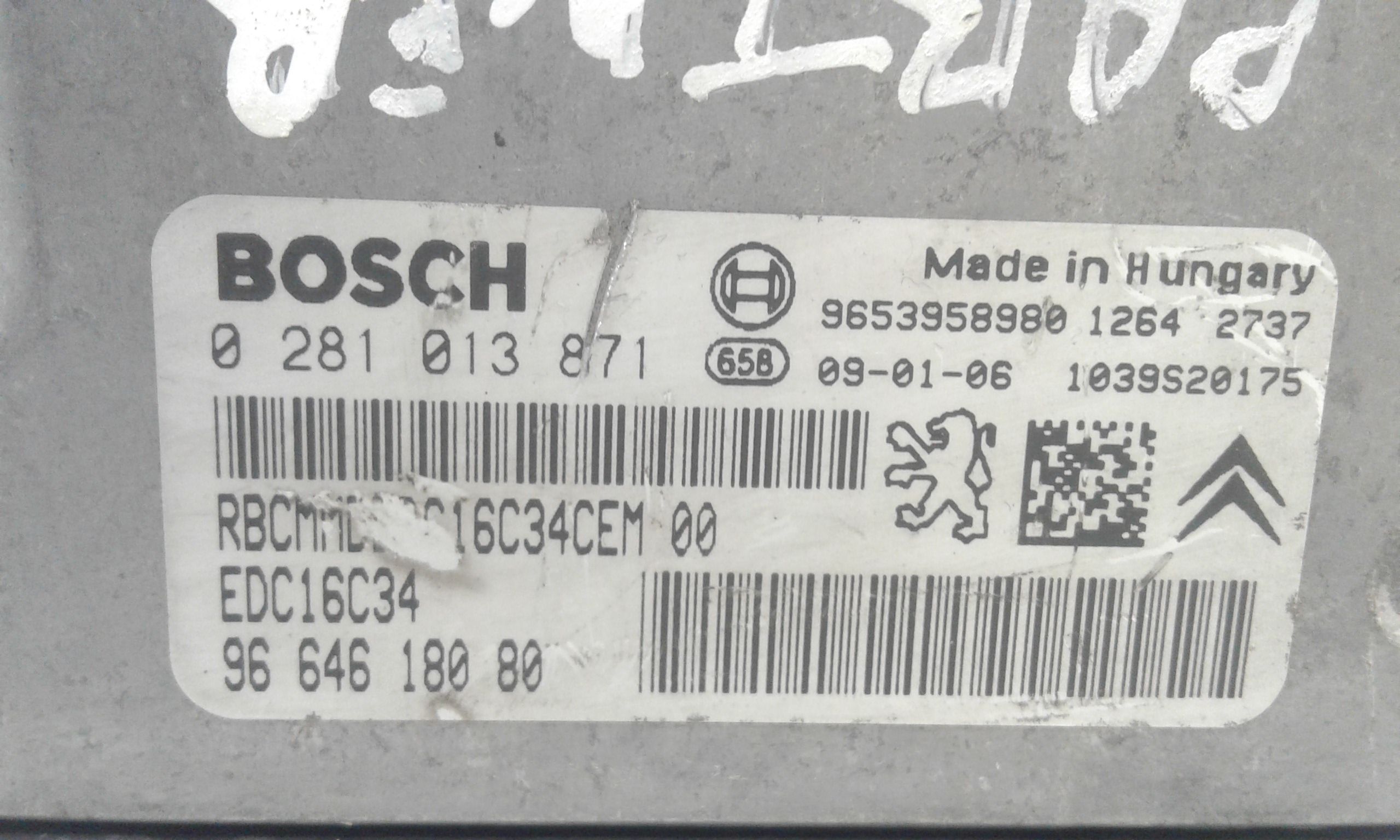 Centralina motore PEUGEOT Partner 3 Serie