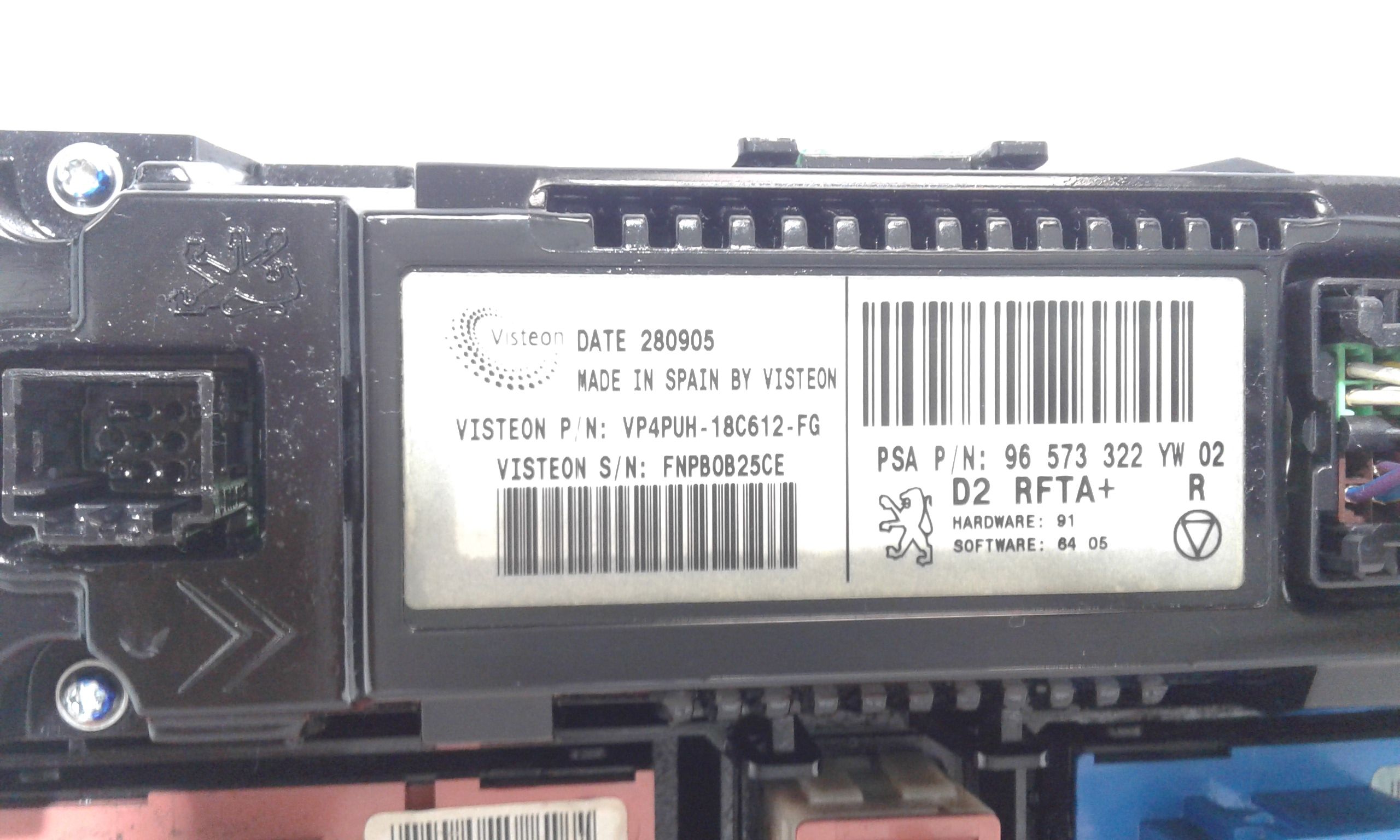 Comandi Clima PEUGEOT 407 S. Wagon