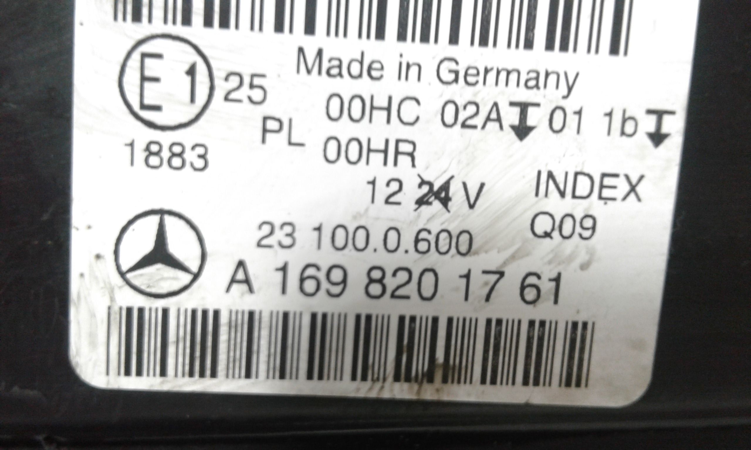 Faro anteriore Destro Passeggero MERCEDES Classe B W245 1 Serie