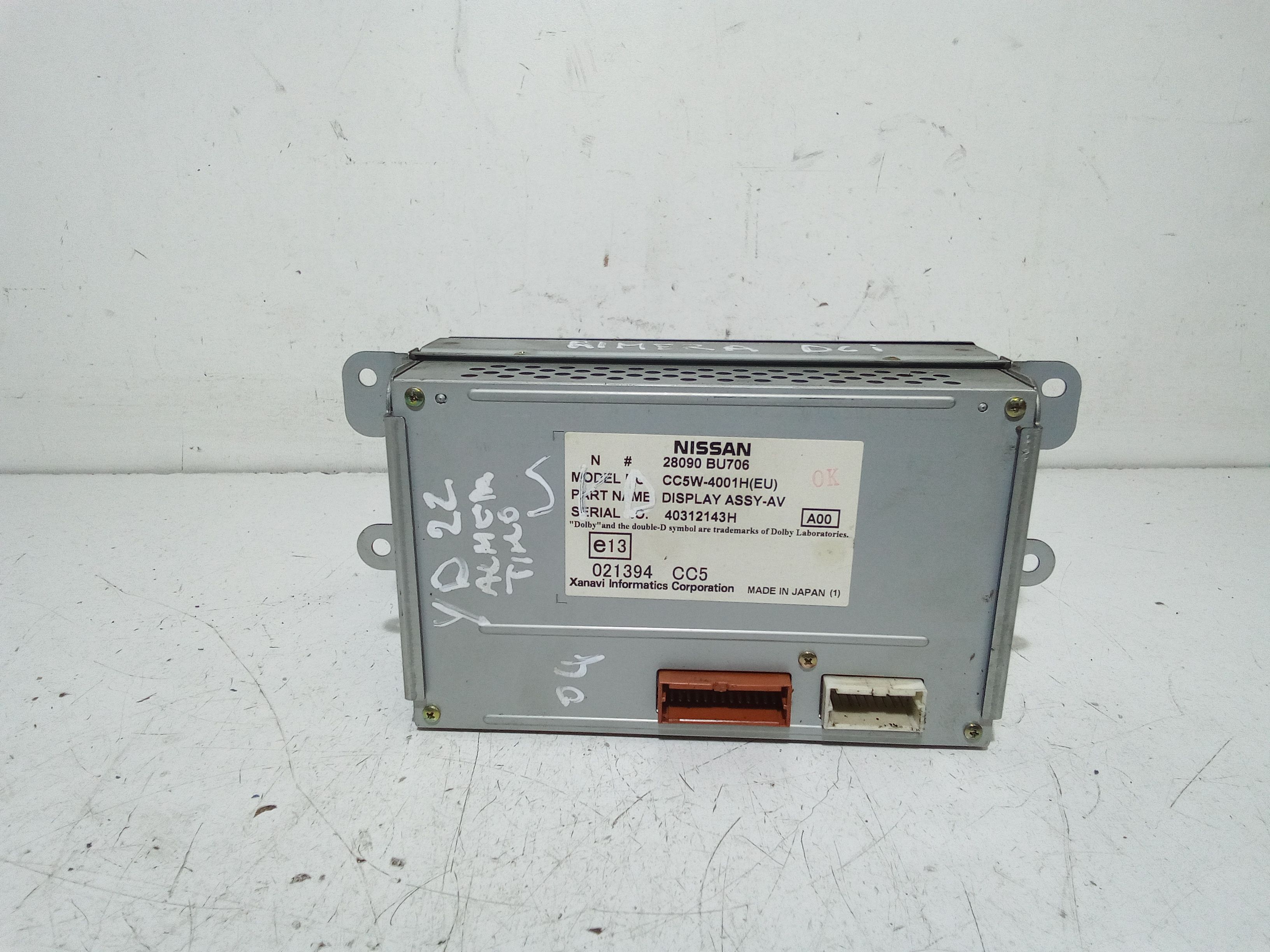 Display multifunzione computer di bordo NISSAN Almera 3 Serie