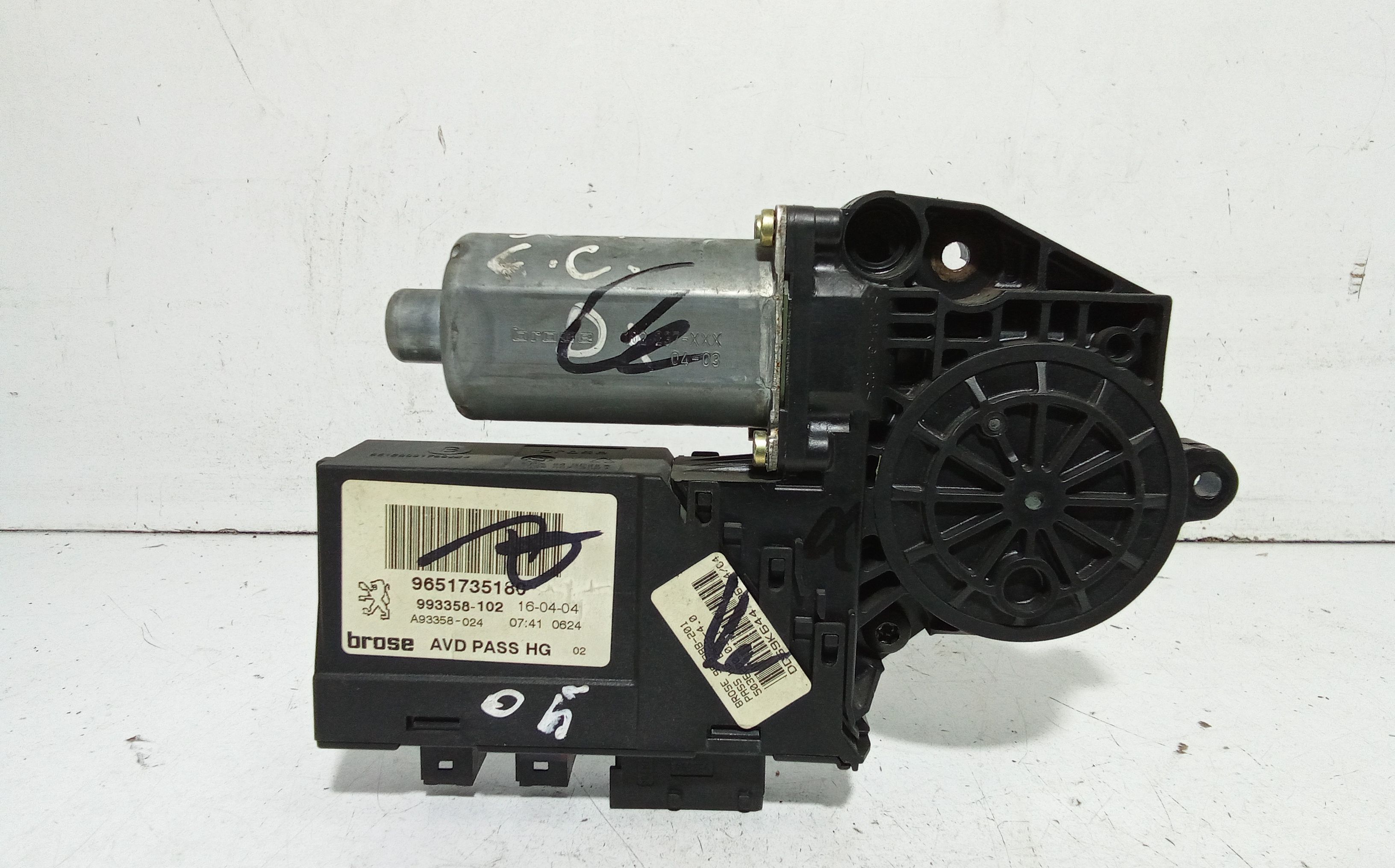 Motorino Alzavetro anteriore destra PEUGEOT 307 Berlina