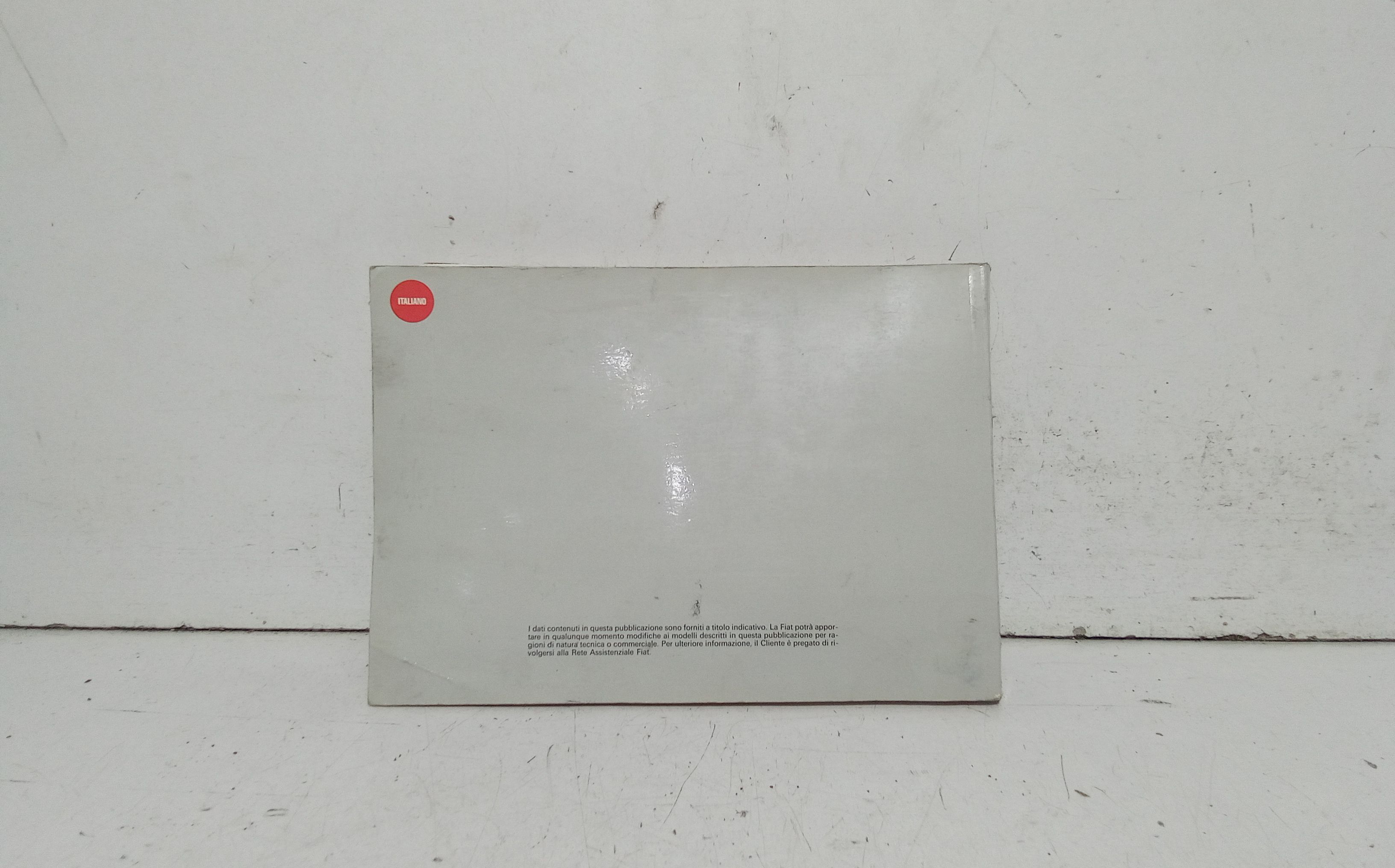 Libretto uso e manutenzione FIAT Uno 2 Serie