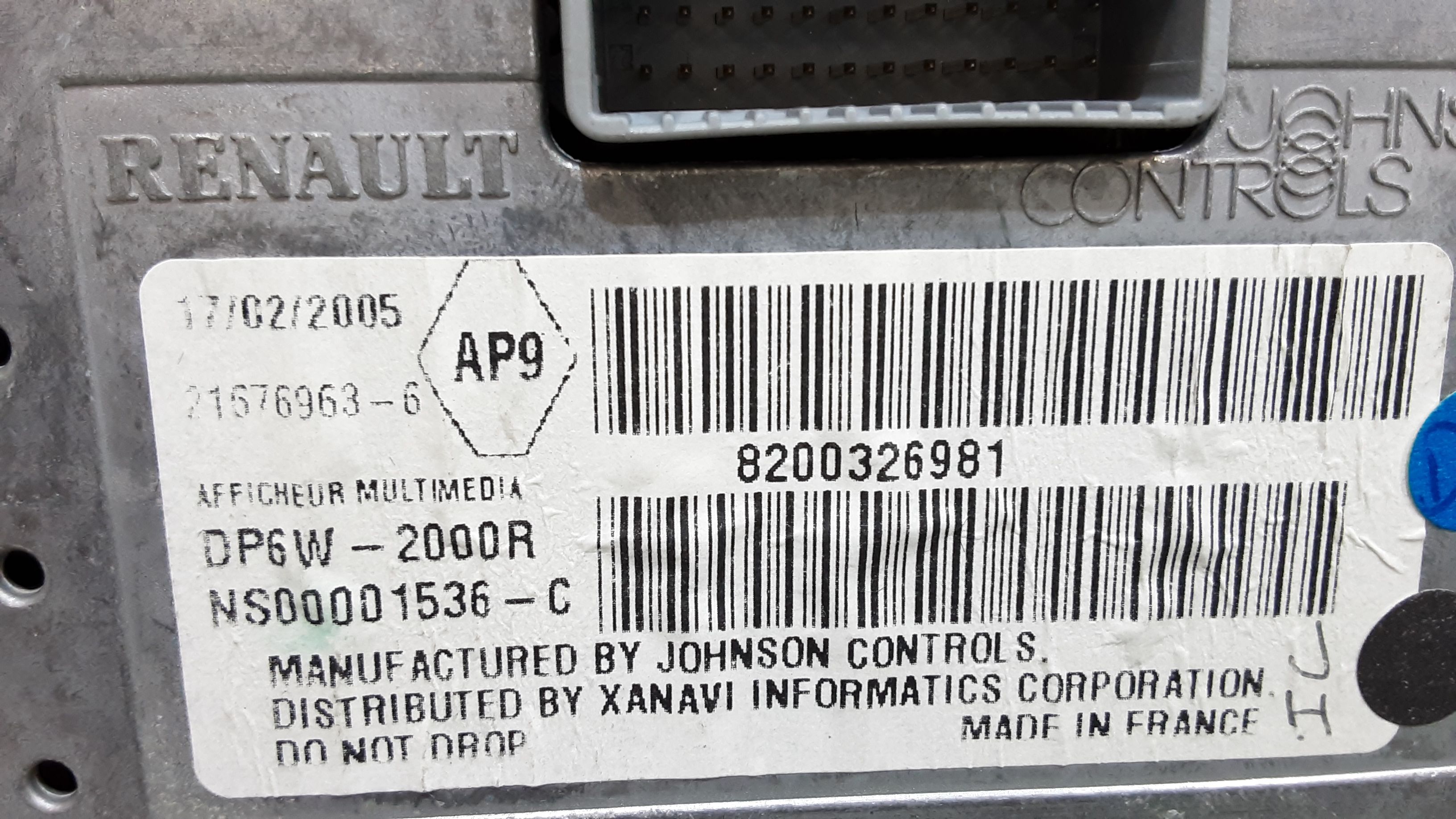 Display multifunzione computer di bordo RENAULT Laguna Grand Tour 3 Serie