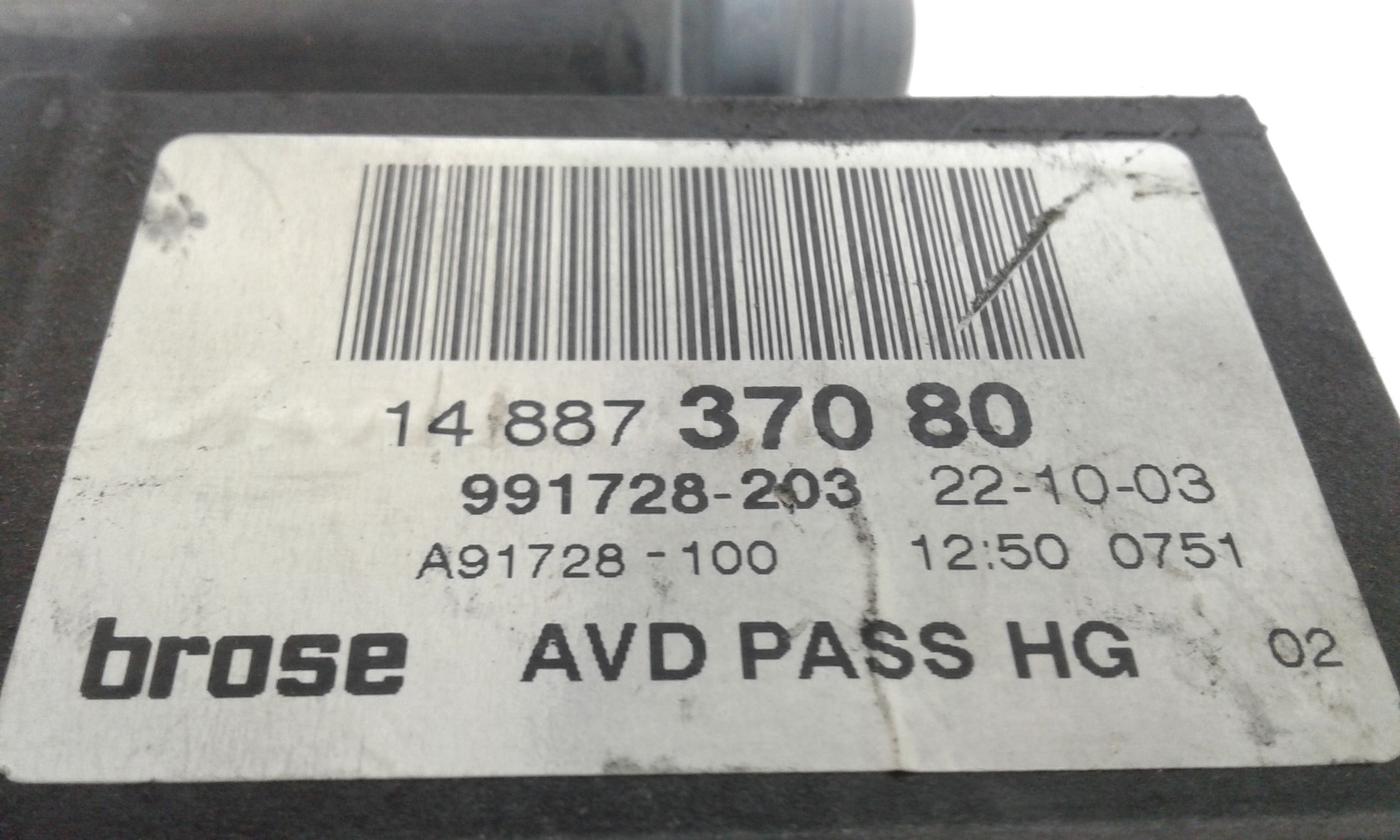 Motorino Alzavetro anteriore destra PEUGEOT 807 1 Serie