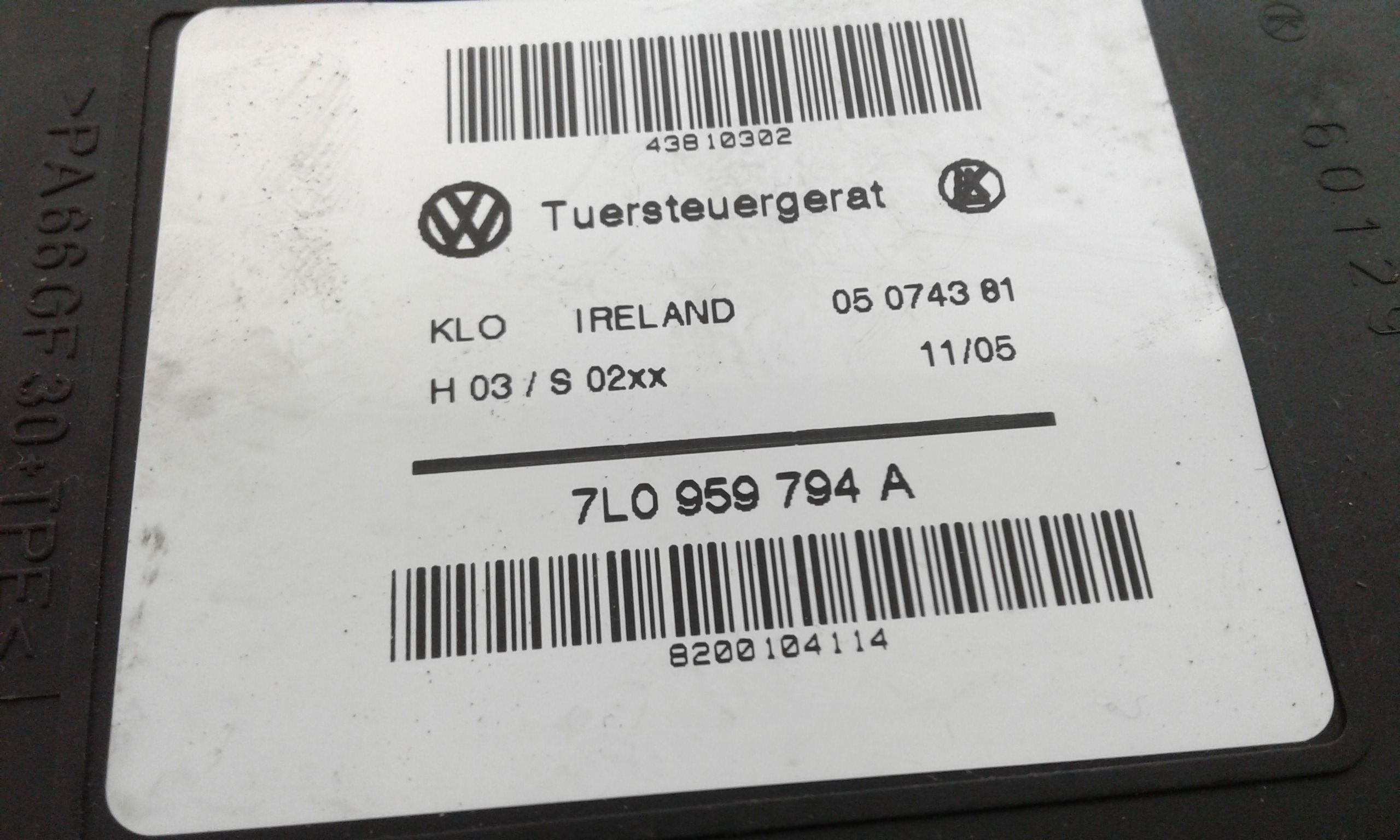 Cremagliera posteriore destra passeggero VOLKSWAGEN Touareg 1 Serie