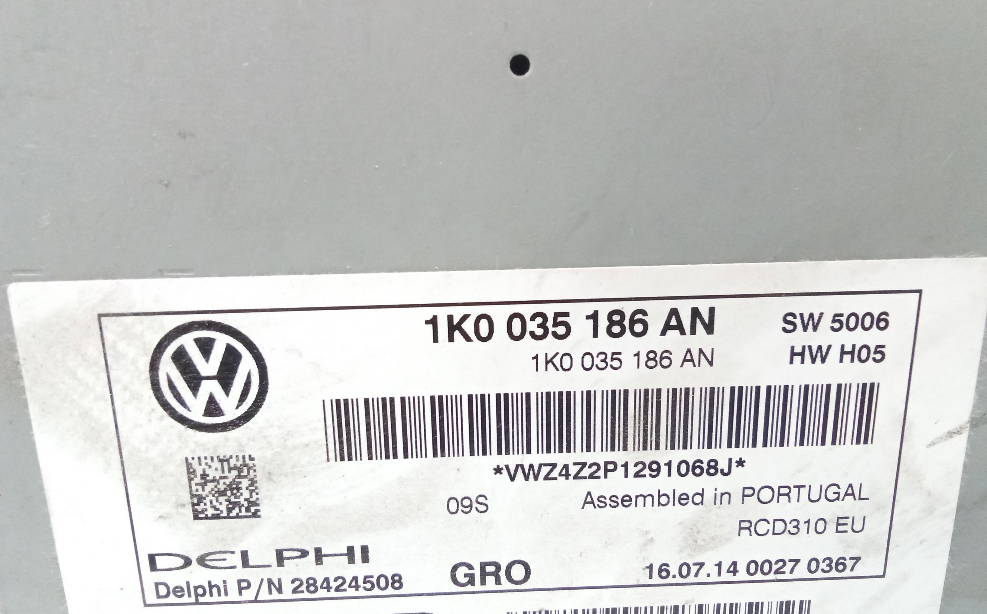 Autoradio VOLKSWAGEN Touran 3 Serie