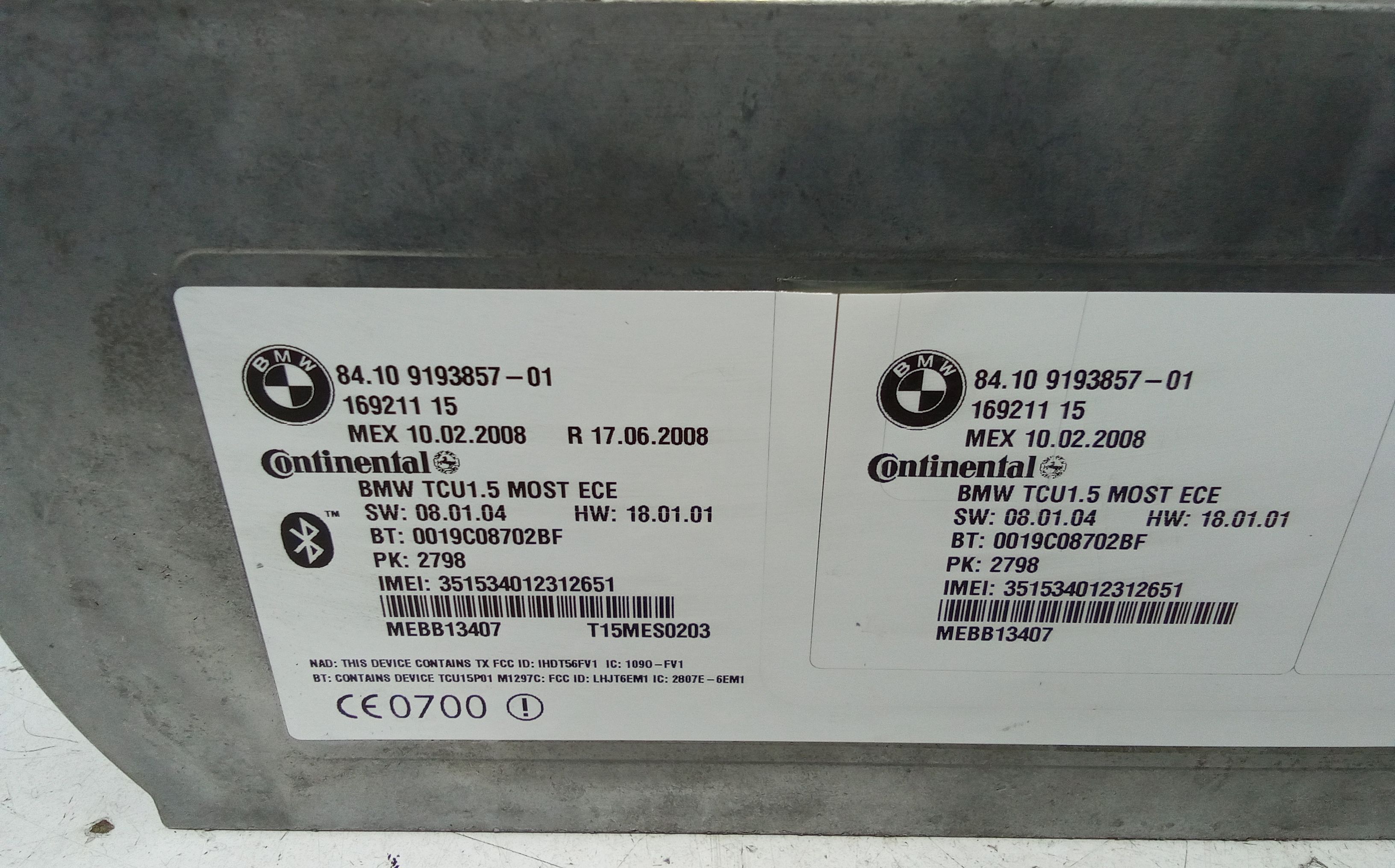 Centralina bluetooth telefono BMW X5 Serie (E70) (06>13)