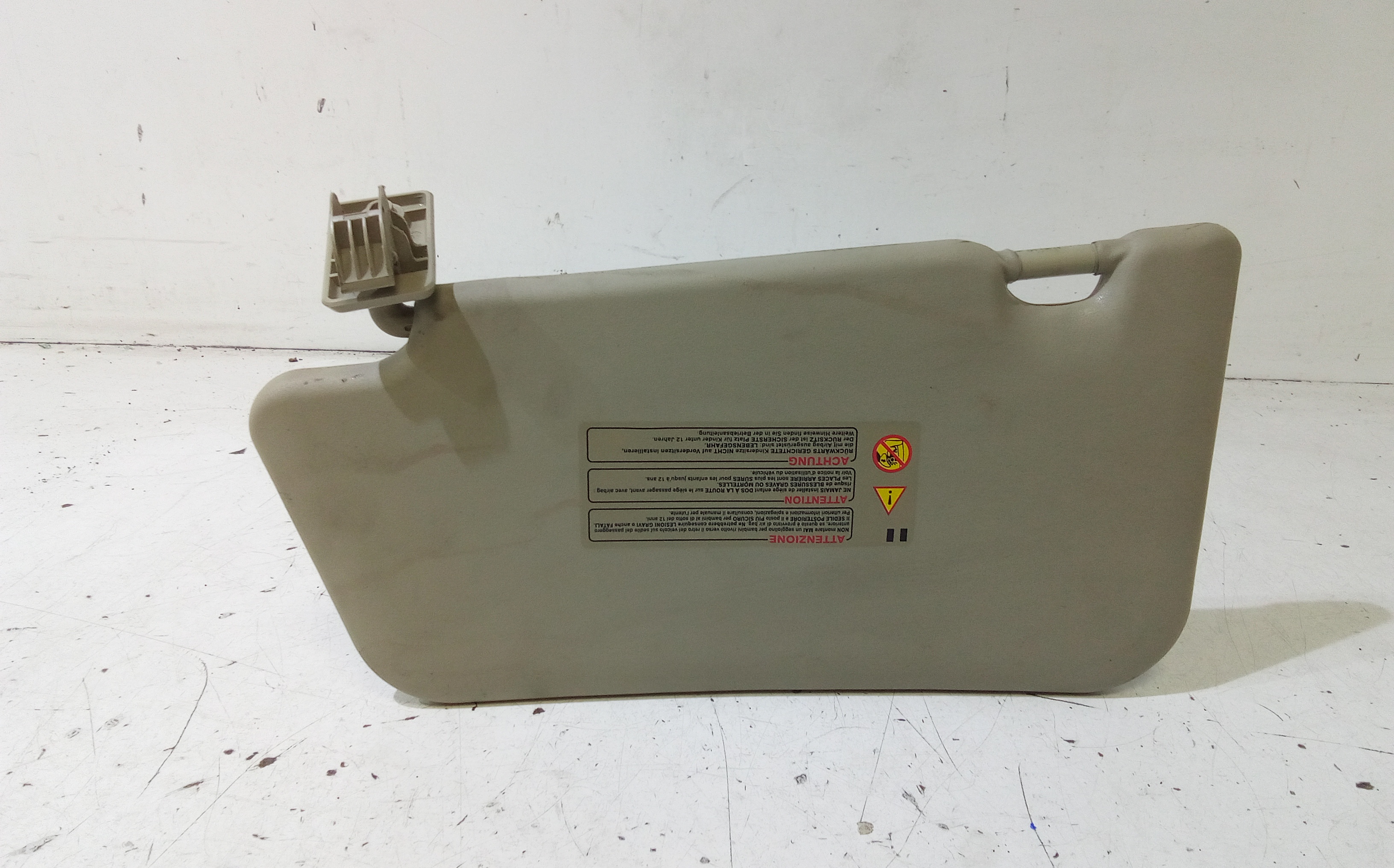 Parasole aletta Lato Passeggero per Nissan Micra 5 Serie (2005 - 2007)