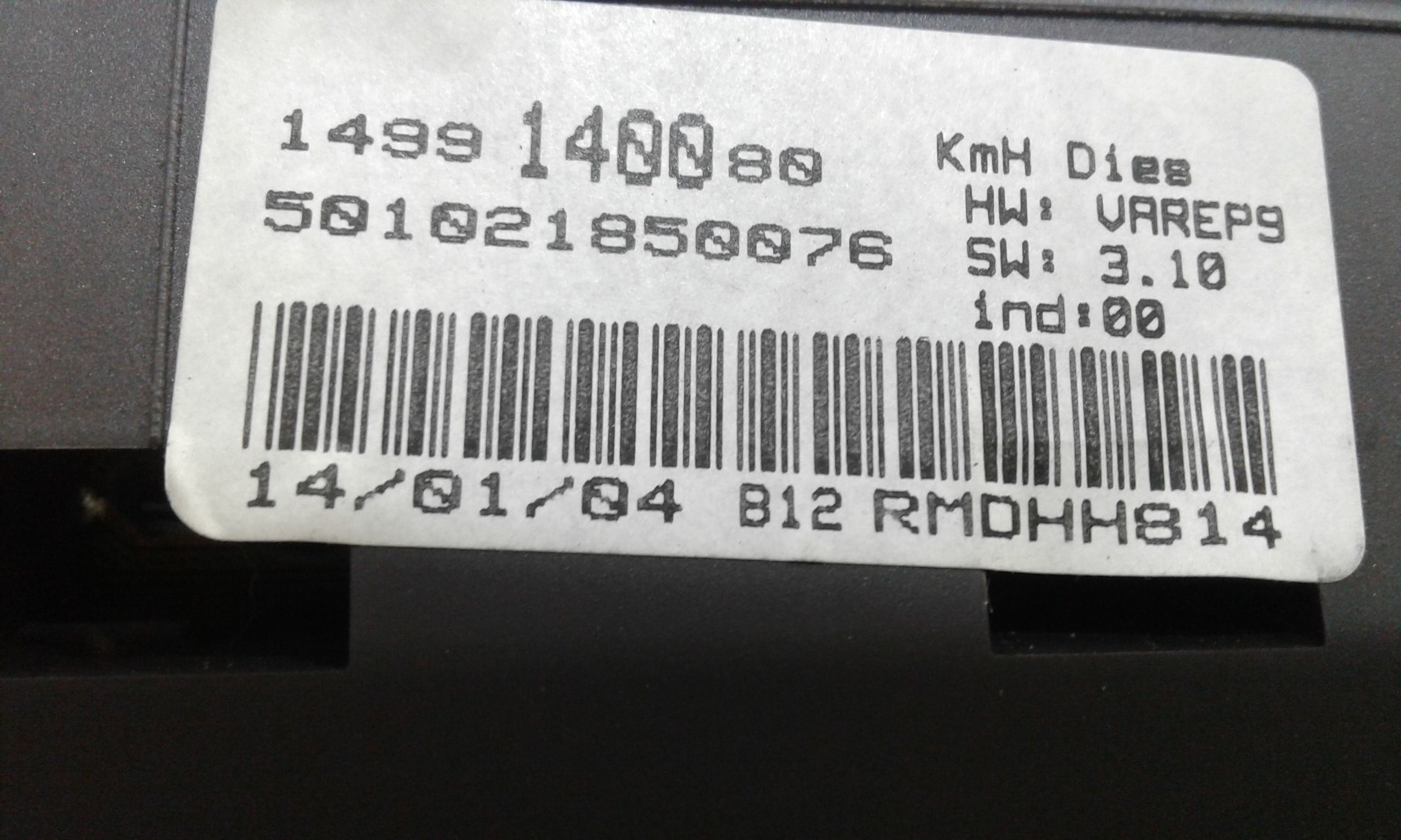 Quadro Strumenti PEUGEOT 807 1 Serie