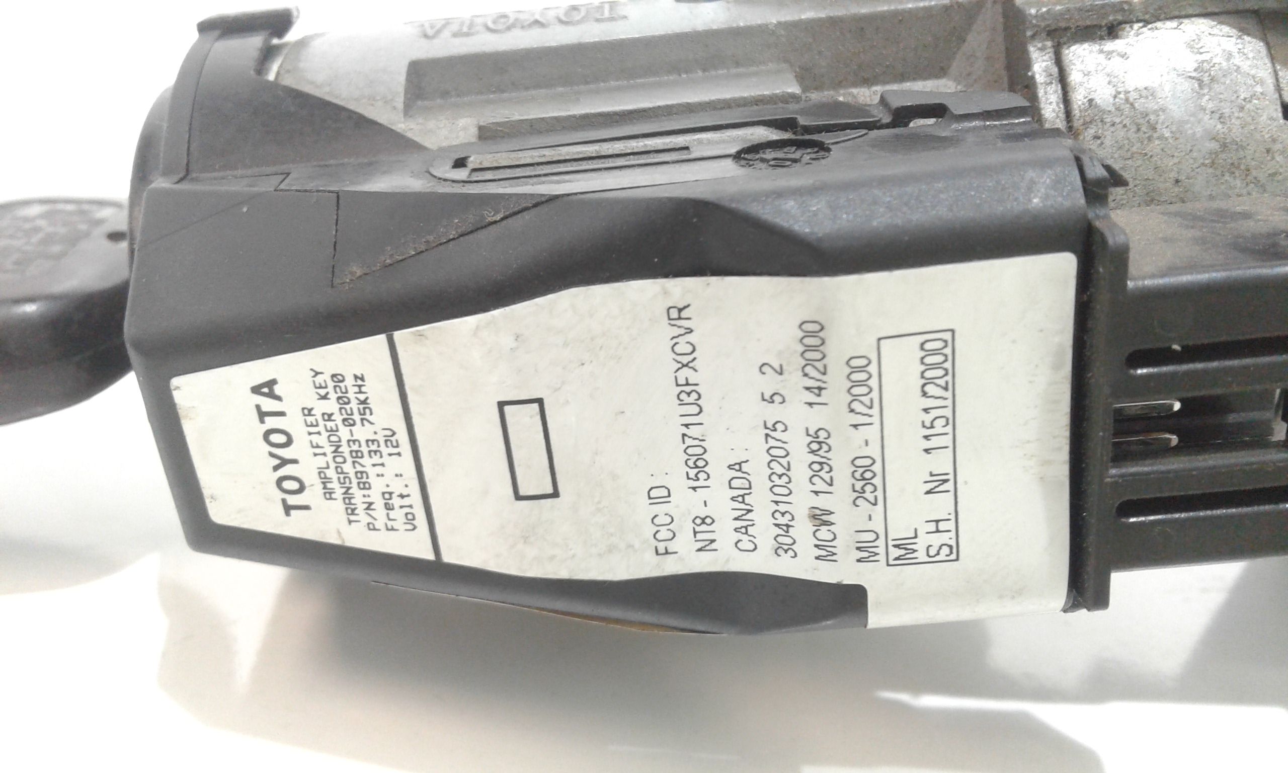 Blocchetto Accensione TOYOTA Corolla Berlina 3 Serie 3-5P