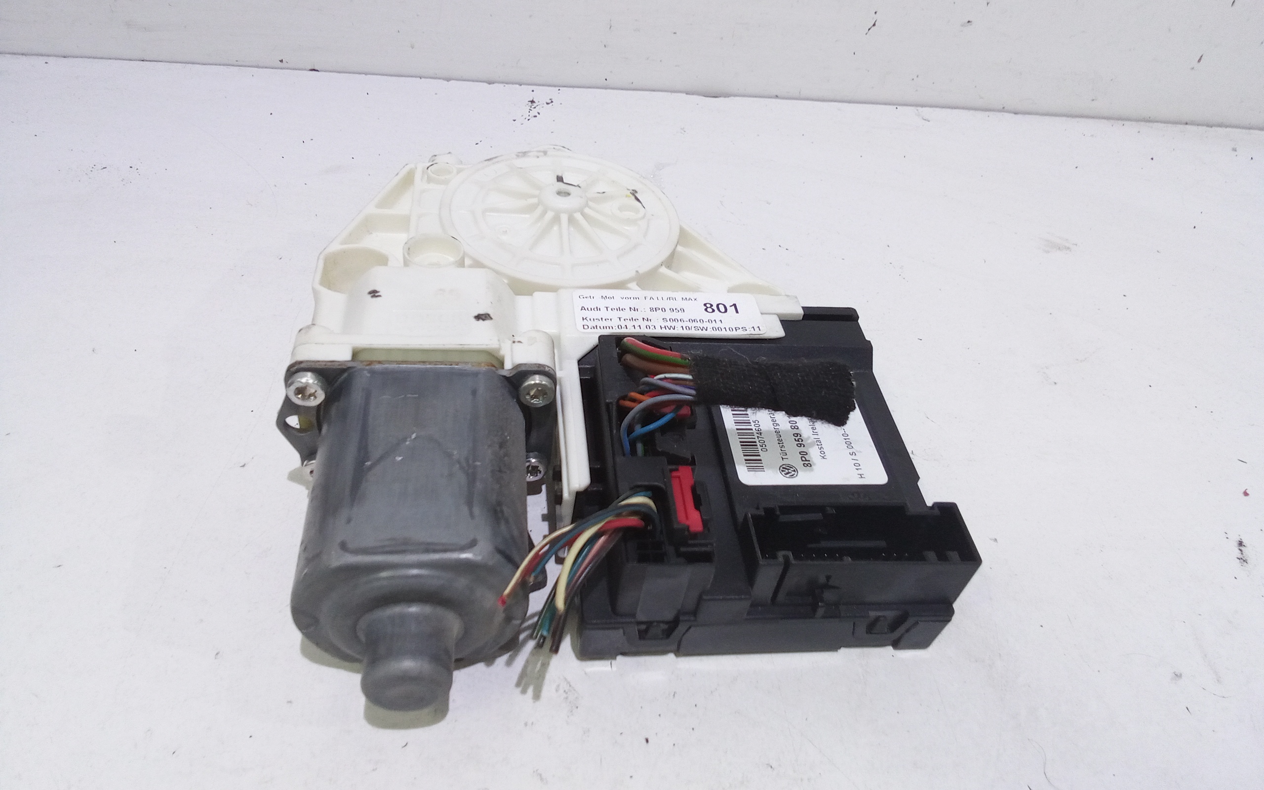 Motorino Alzavetro anteriore Sinistro per Audi A3 Serie (8p1) (03>05) (2003 - 2005)