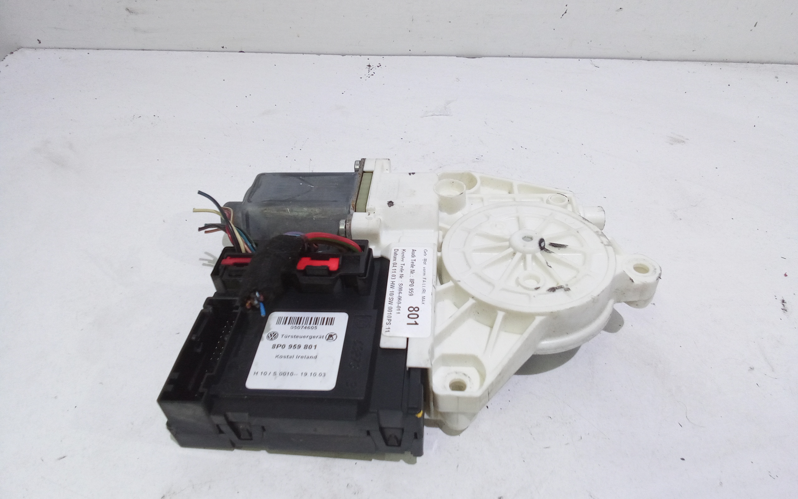 Motorino Alzavetro anteriore Sinistro per Audi A3 Serie (8p1) (03>05) (2003 - 2005)