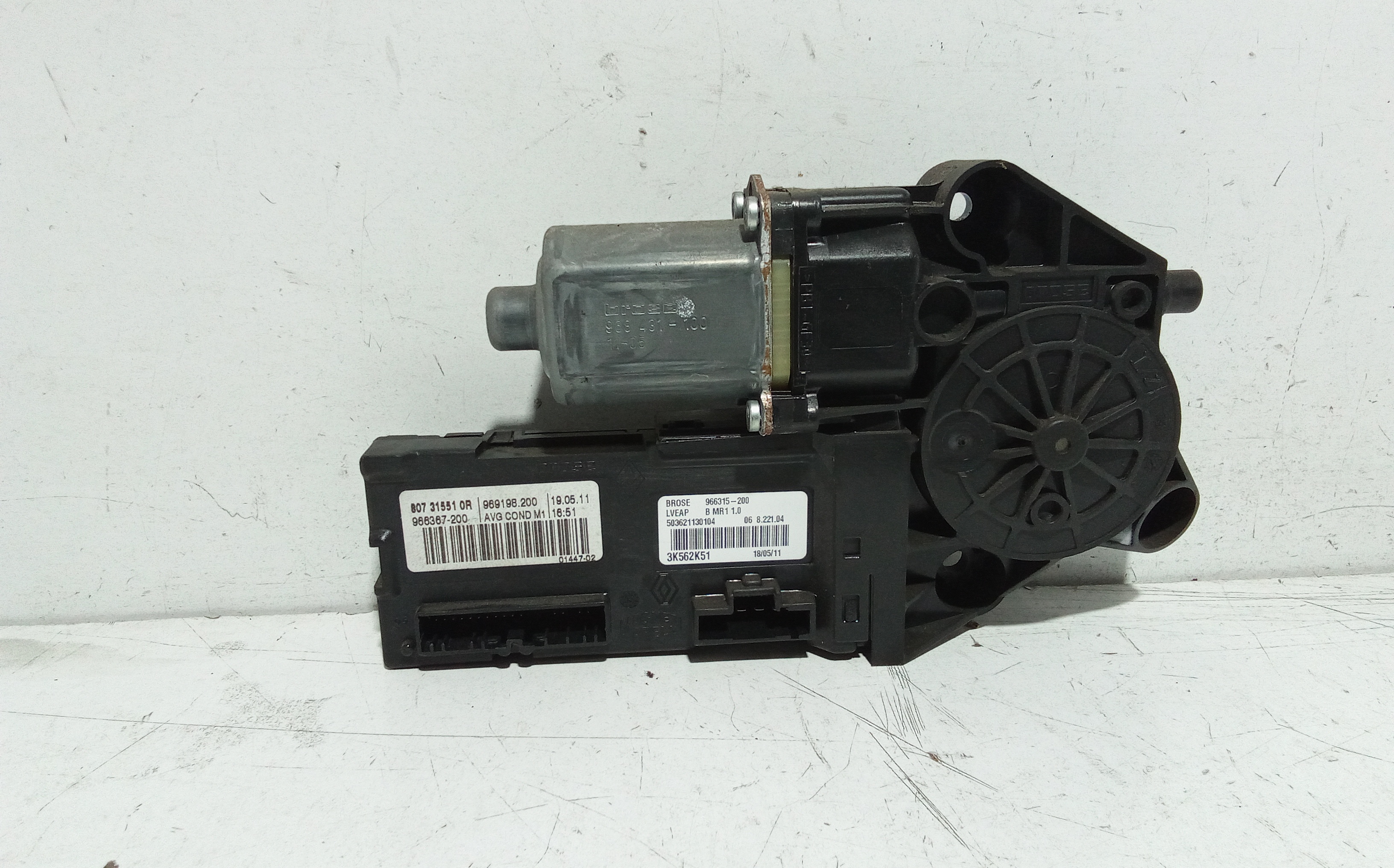 Motorino Alzavetro anteriore Sinistro per Renault Megane S. Wagon (08>12) (2008 - 2012)