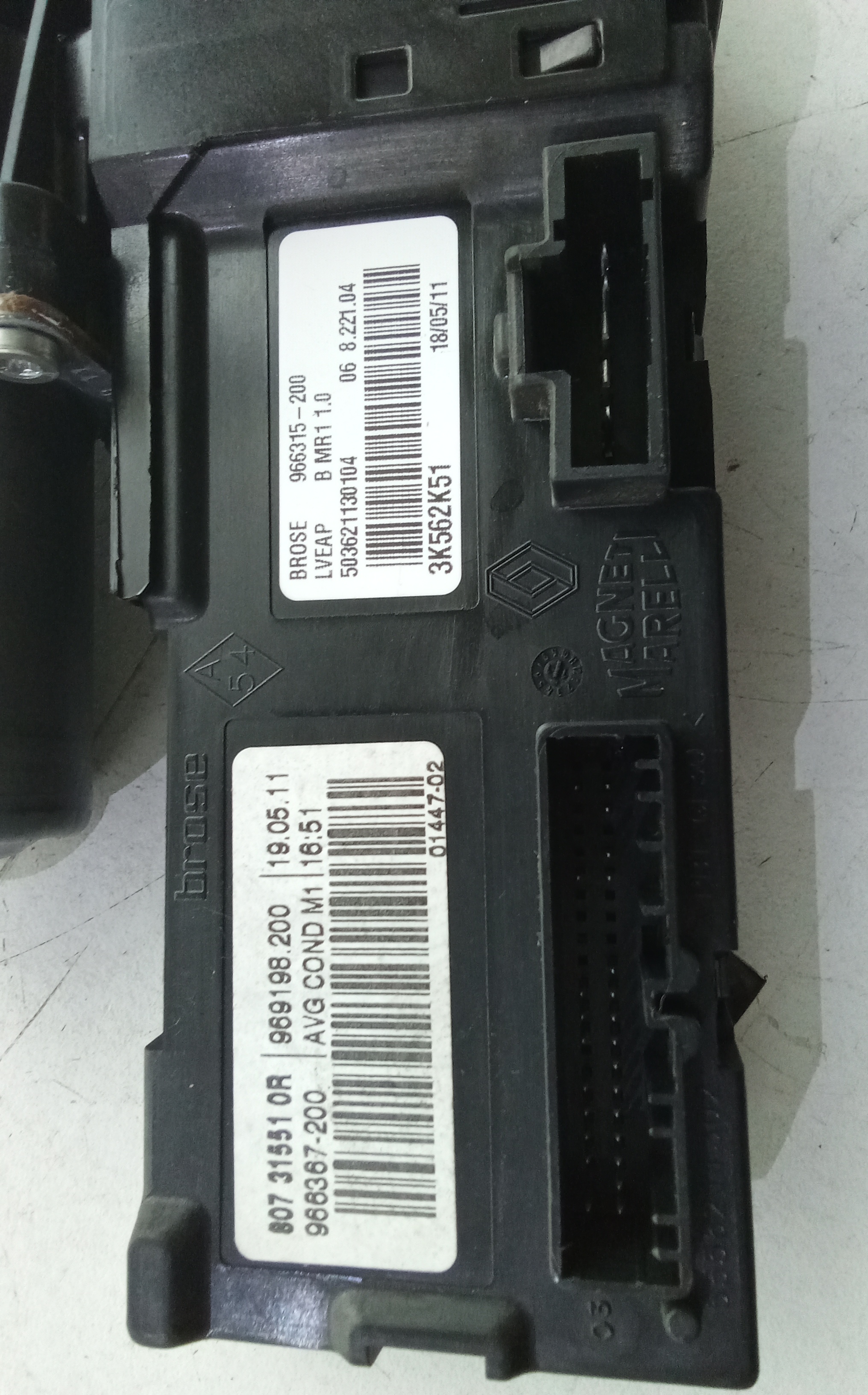 Motorino Alzavetro anteriore Sinistro per Renault Megane S. Wagon (08>12) (2008 - 2012)