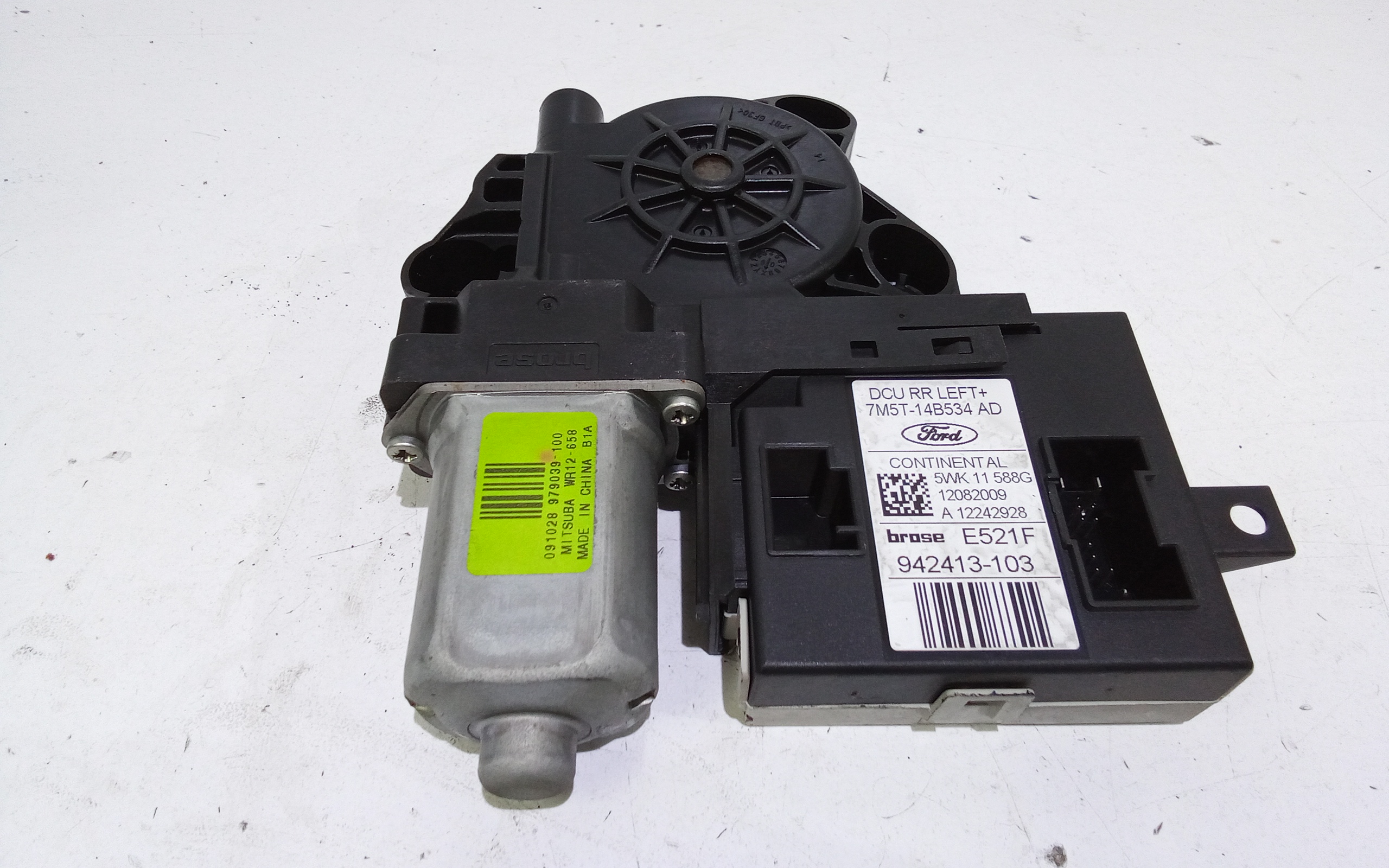 Motorino Alzavetro posteriore Sinistro per Ford Kuga Serie (cbv) (08>13) (2008 - 2013)