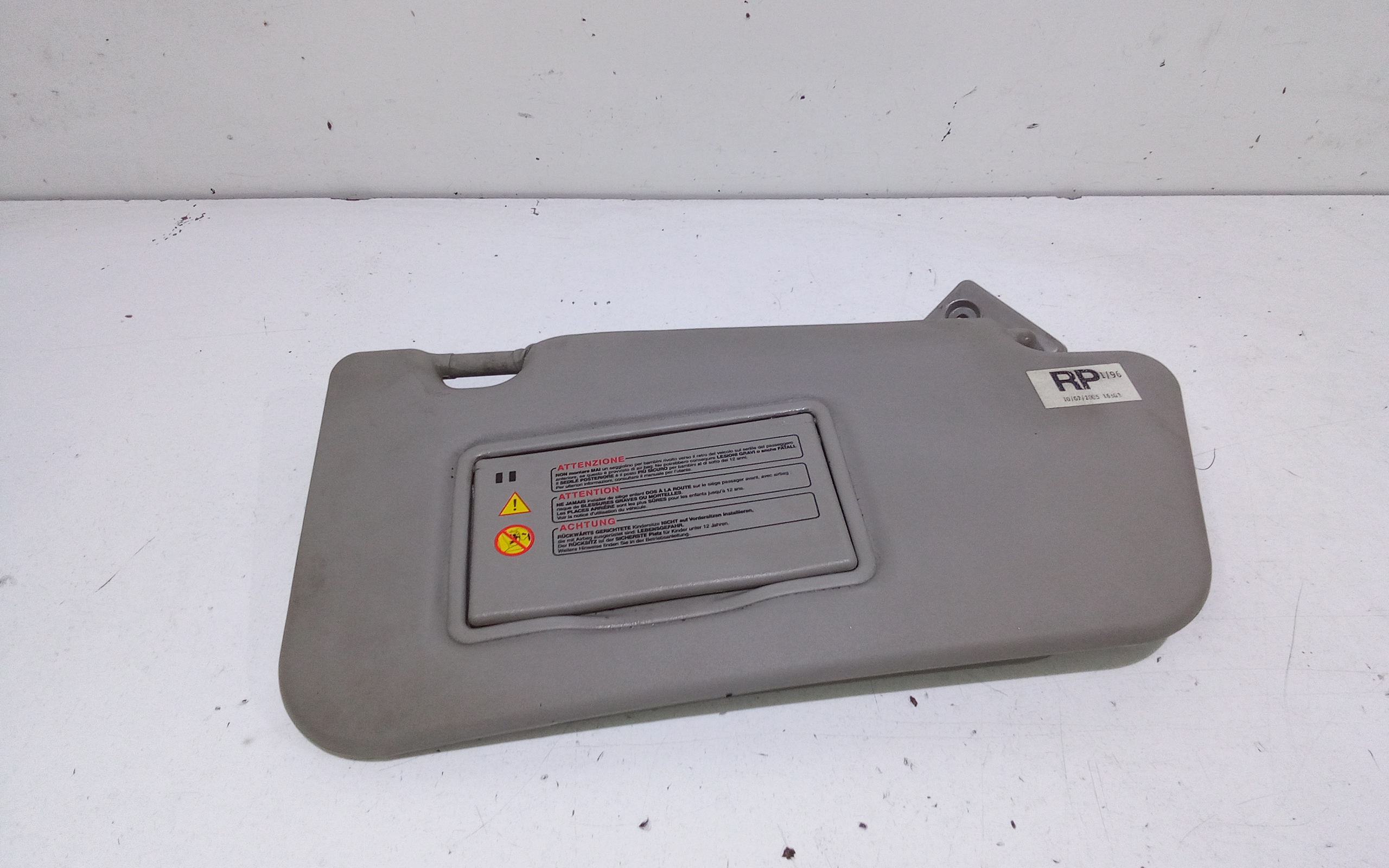 Parasole aletta Lato Passeggero per Nissan Micra 3 Serie (2000 - 2003)