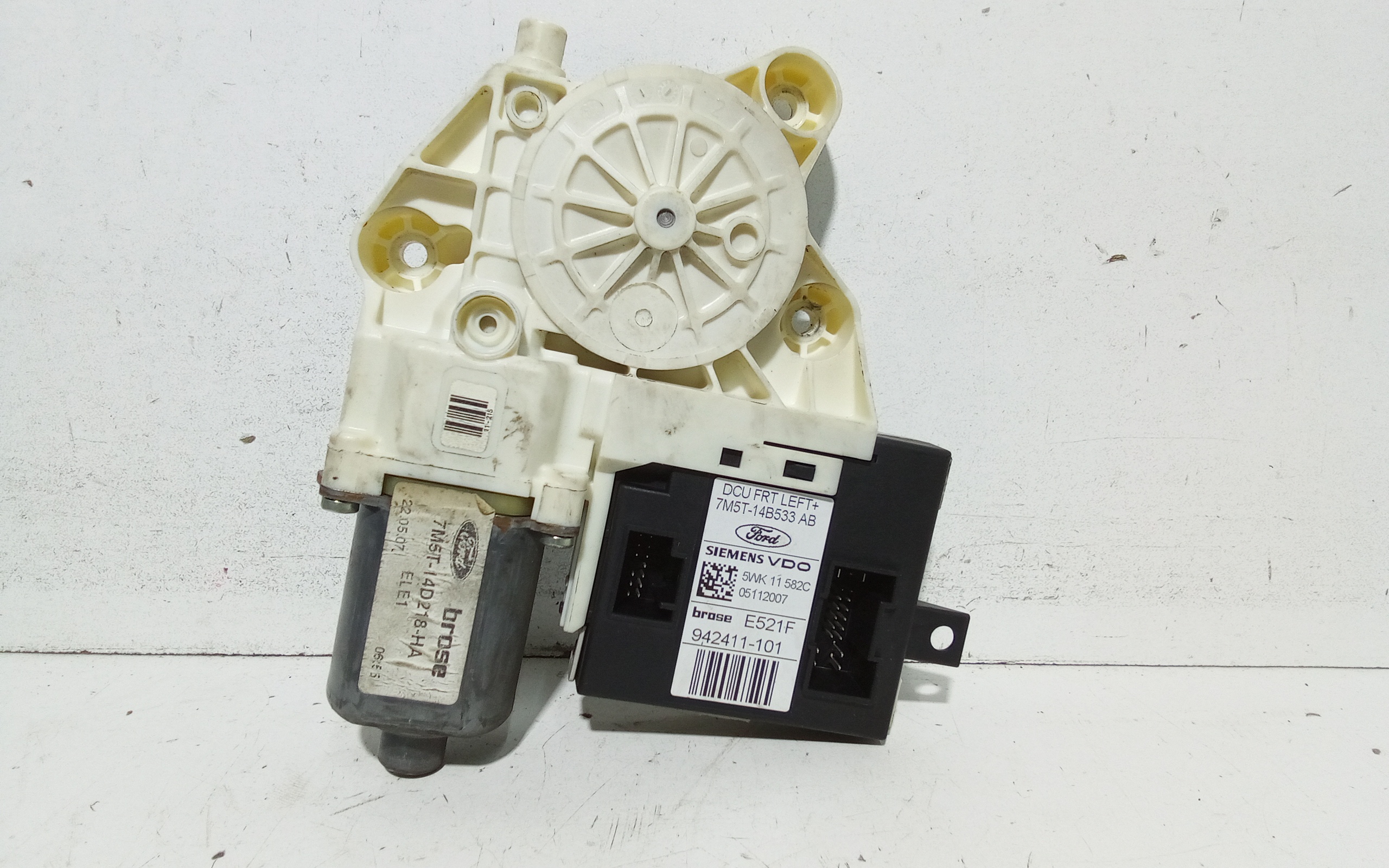 Motorino Alzavetro anteriore Sinistro per Ford Focus Berlina 3 Serie (2004 - 2008)