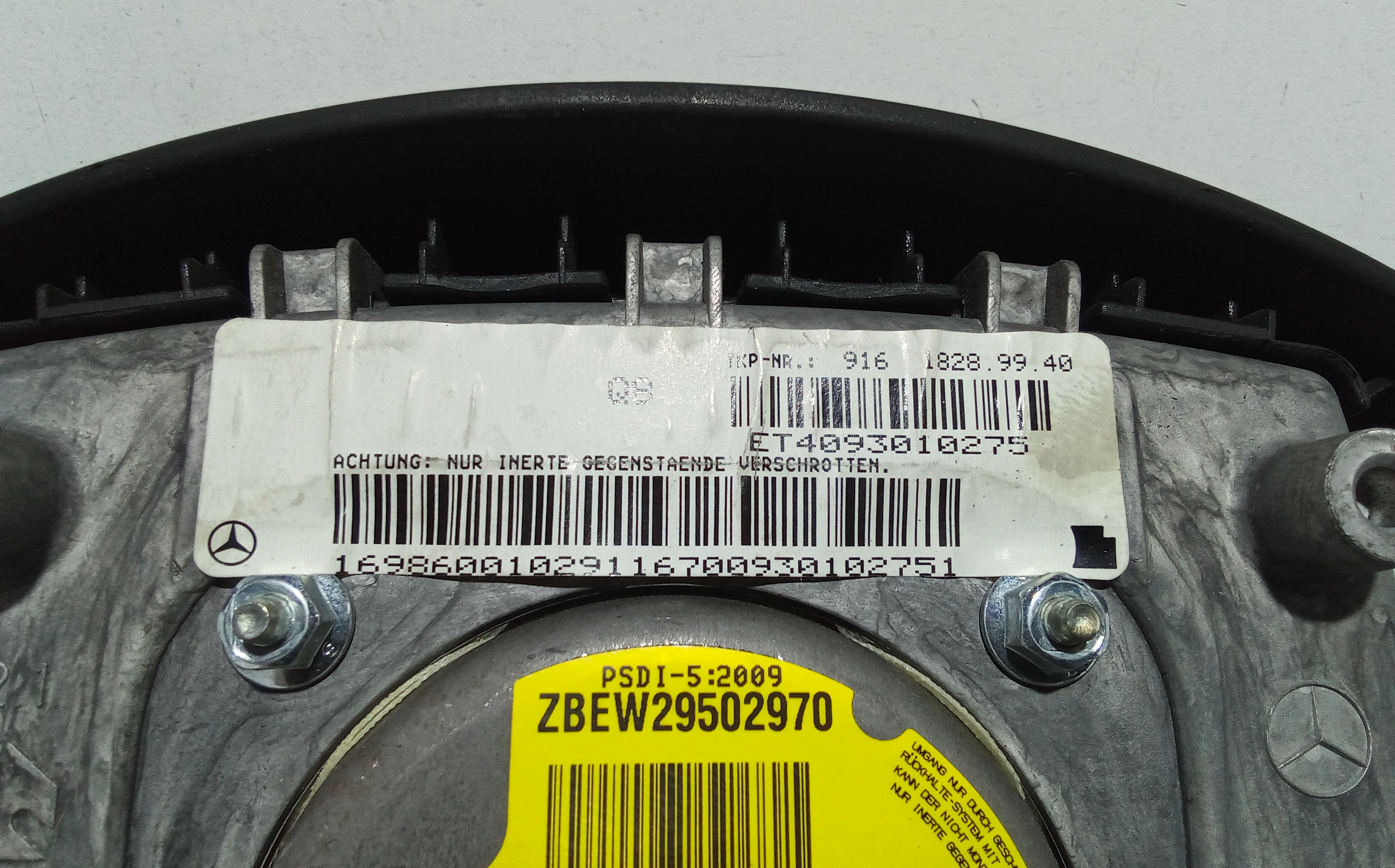 Airbag Volante per Mercedes Classe A W169 3 Serie (2004 - 2008)