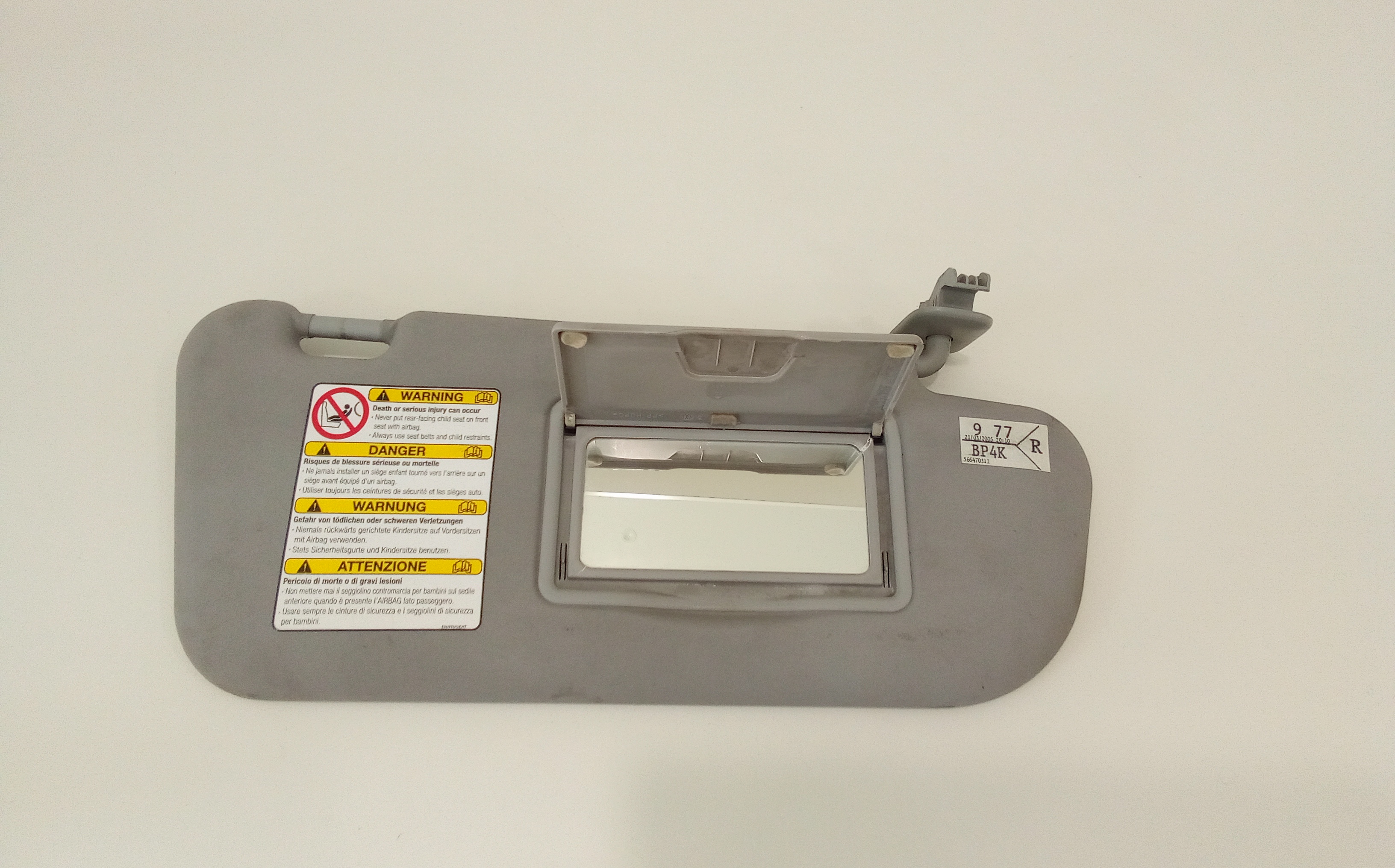 Parasole aletta Lato Passeggero per Mazda 3 Berlina Serie (03>09) (2003 - 2009)