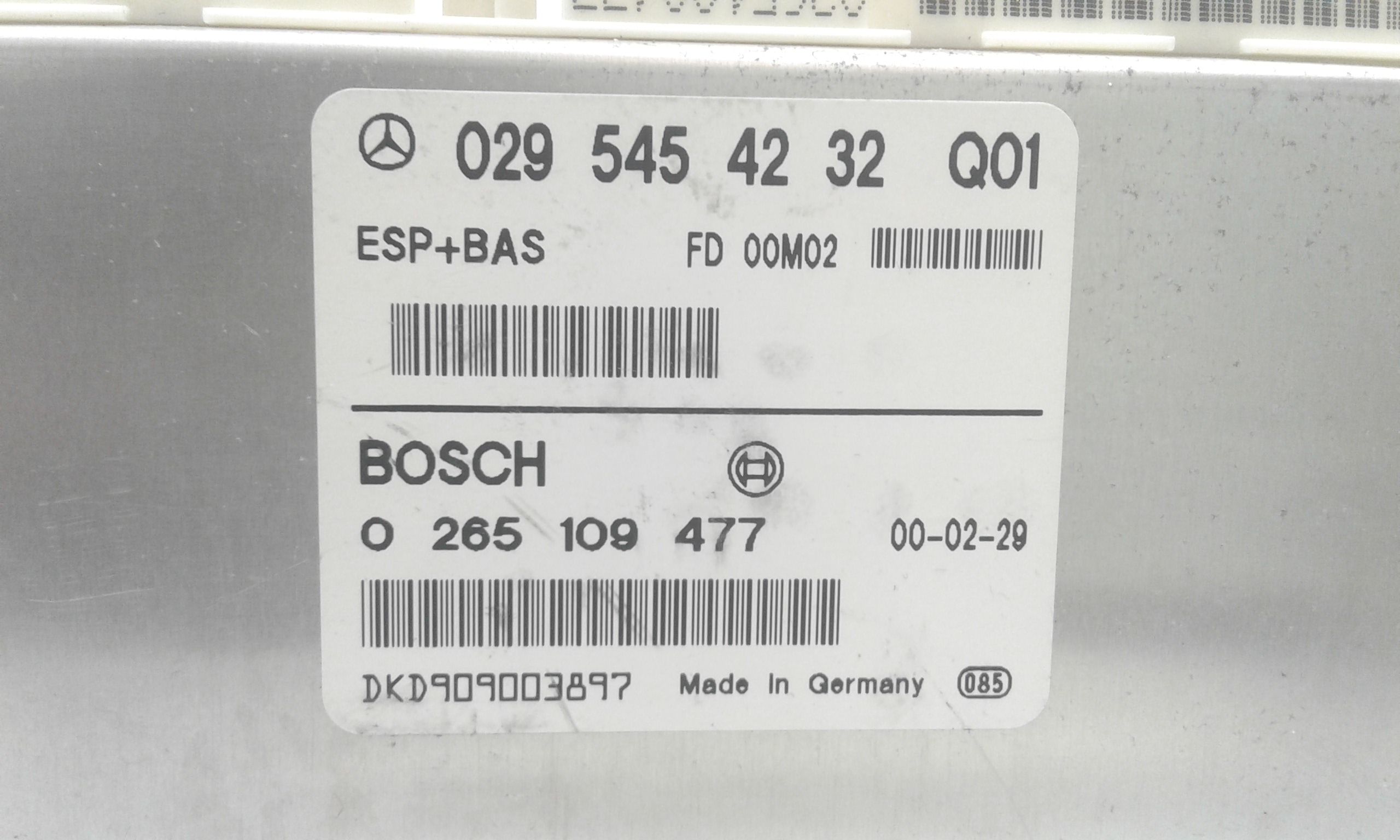 ESP MERCEDES Classe A W168 1 Serie