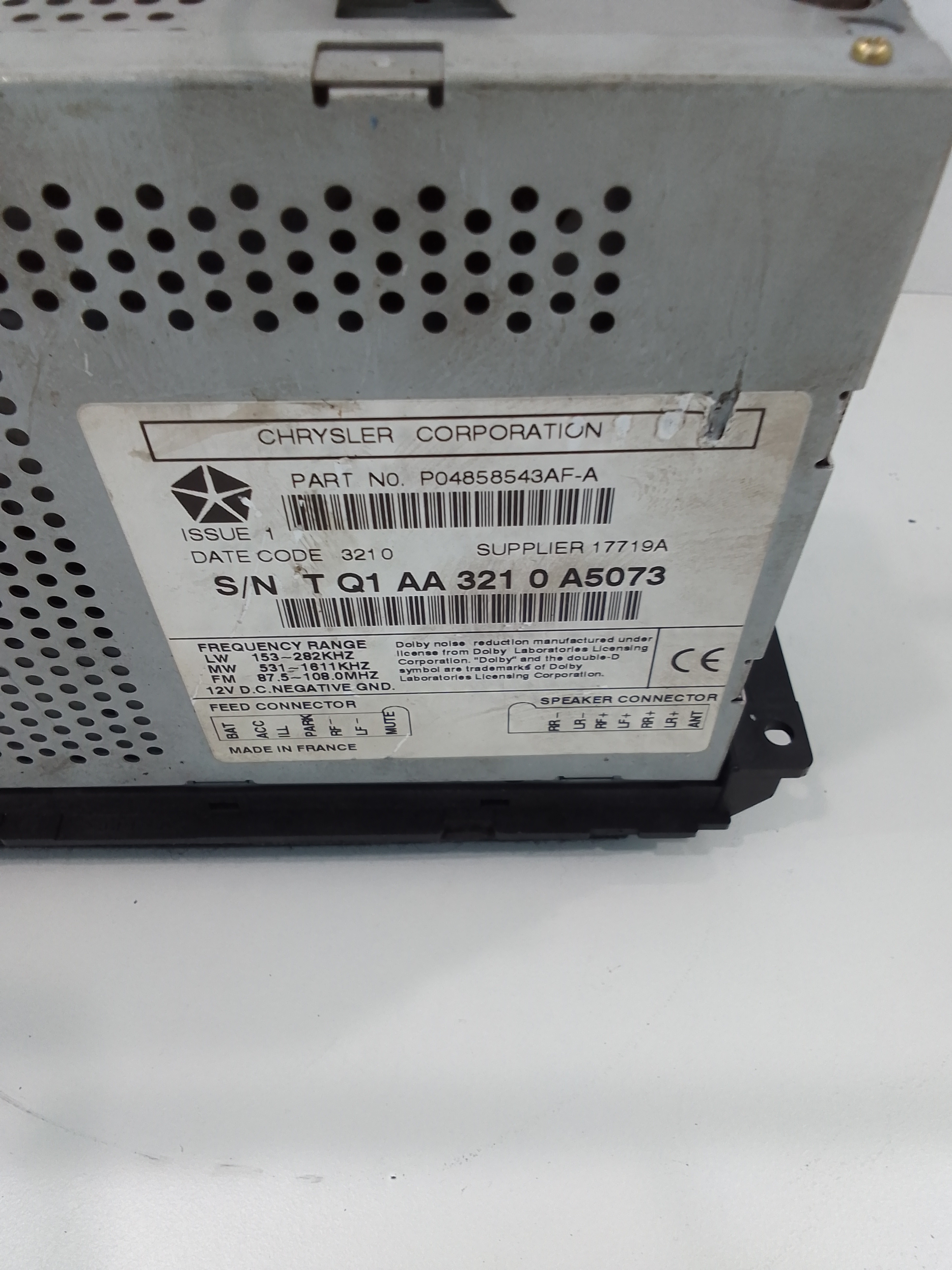 Autoradio per Chrysler Neon 2 Serie (2000 - 2005)