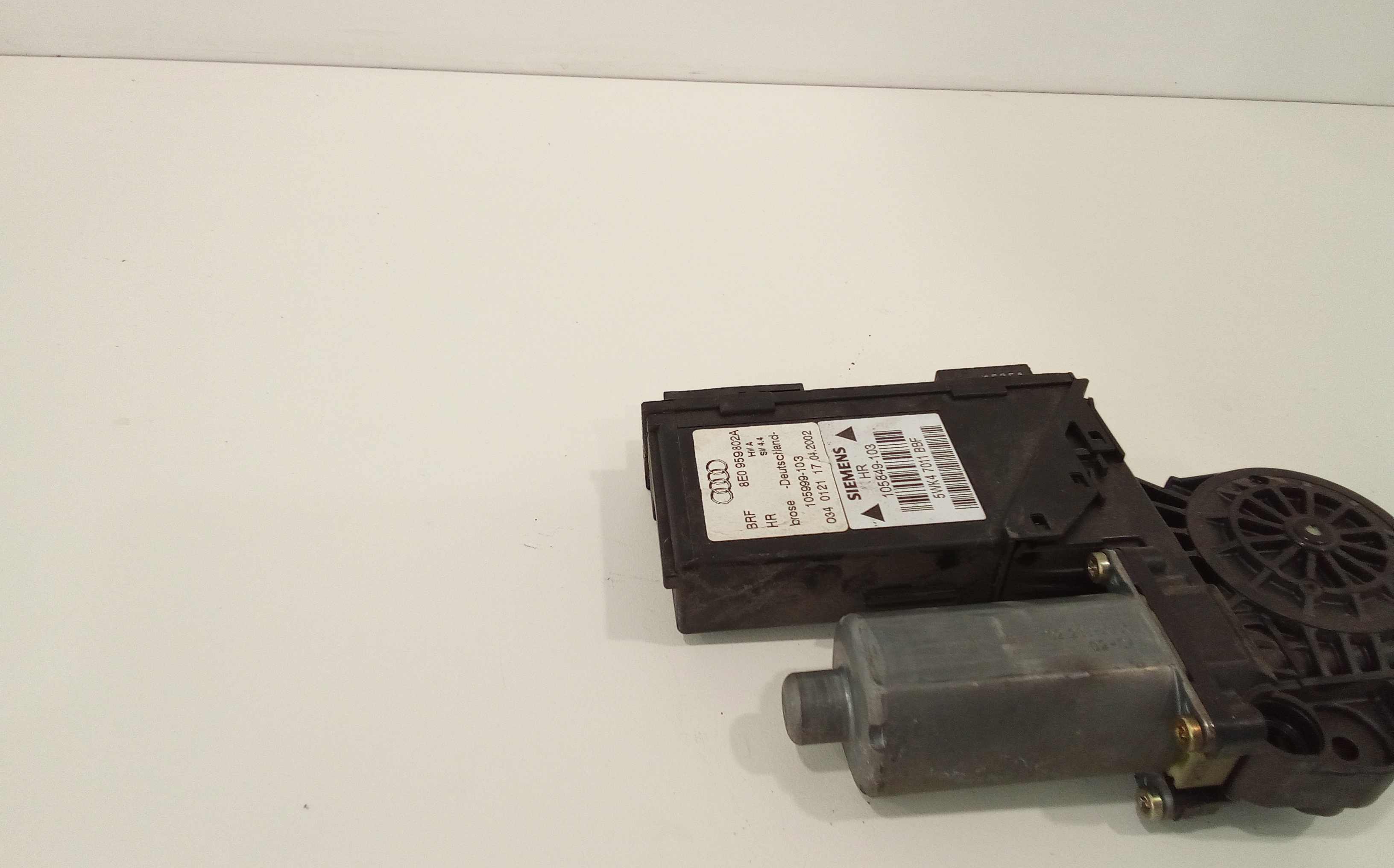 Motorino Alzavetro posteriore destra per Audi A4 Avant (8e) (00>04) (2000 - 2004)