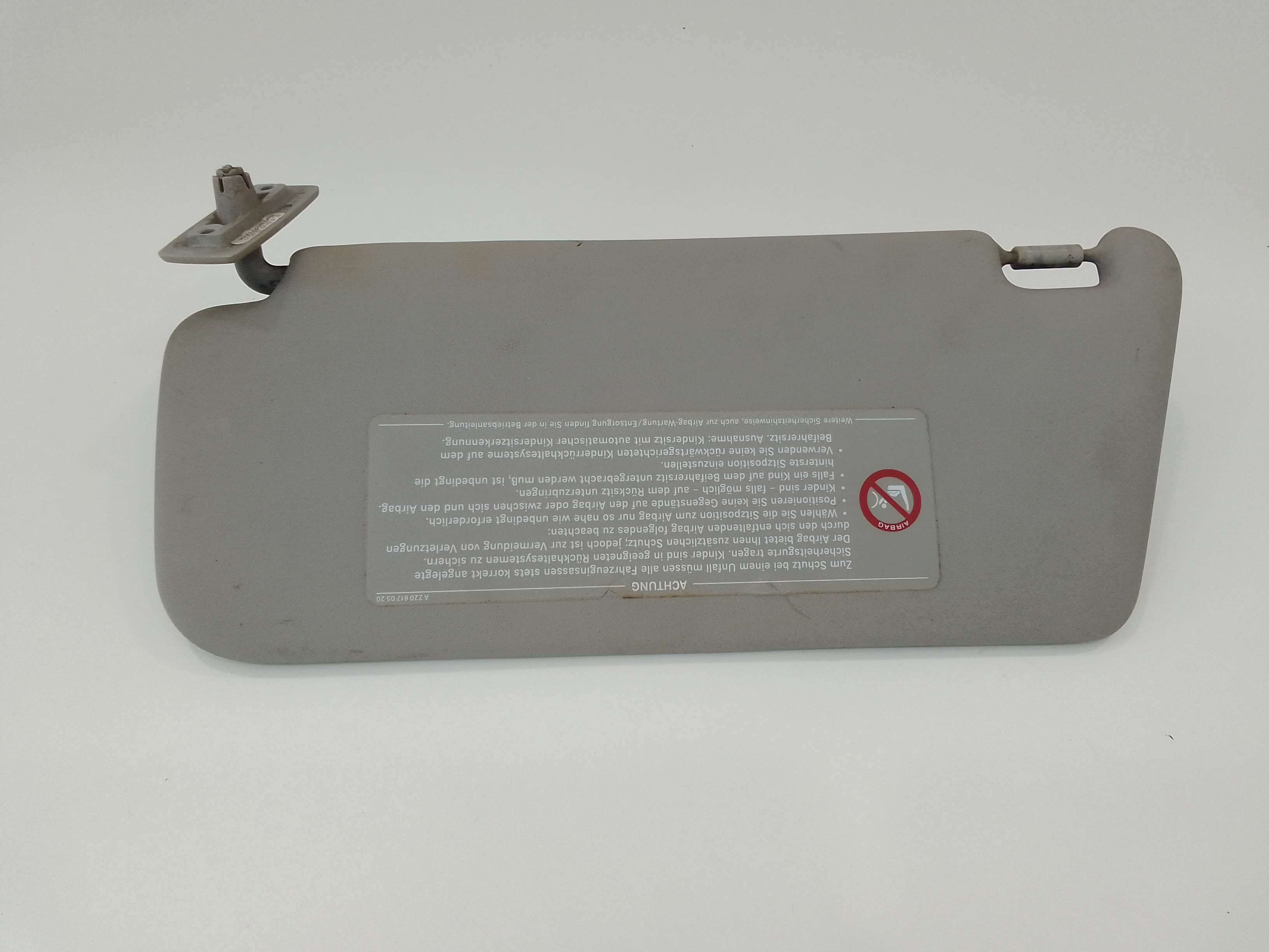 Parasole aletta Lato Passeggero per Mercedes Classe A W168 1 Serie (1997 - 2001)